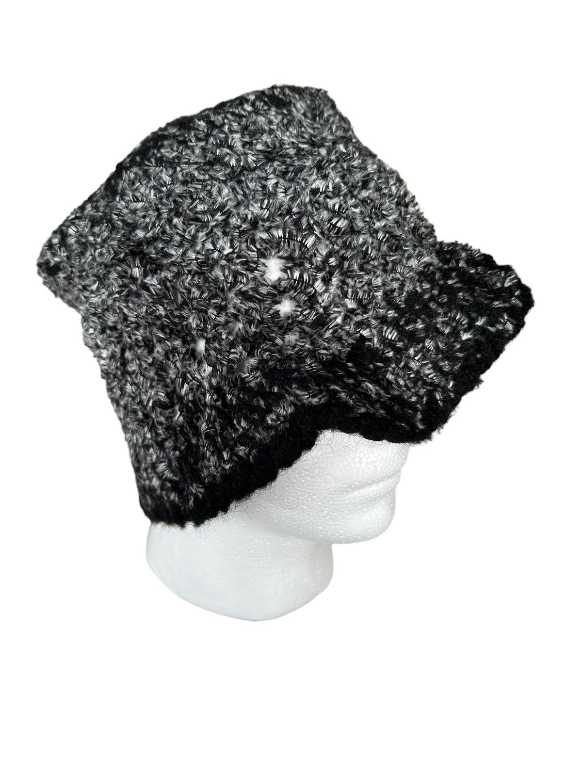 Japanese Brand Crochet Knitted CF Made in Italy Bucket Hats Size ONE SIZE - 2 Thumbnail
