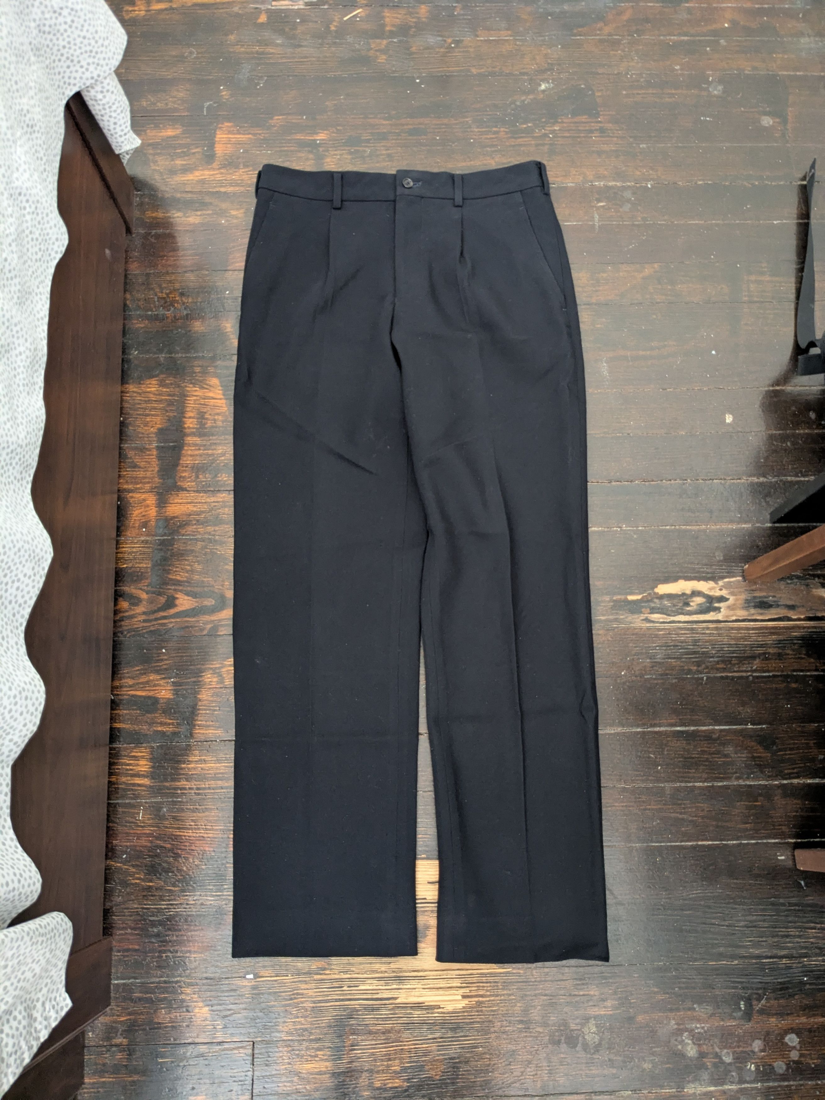 2006 Comme Des Garcons Homme Plus Evergreen Navy Wool Pants