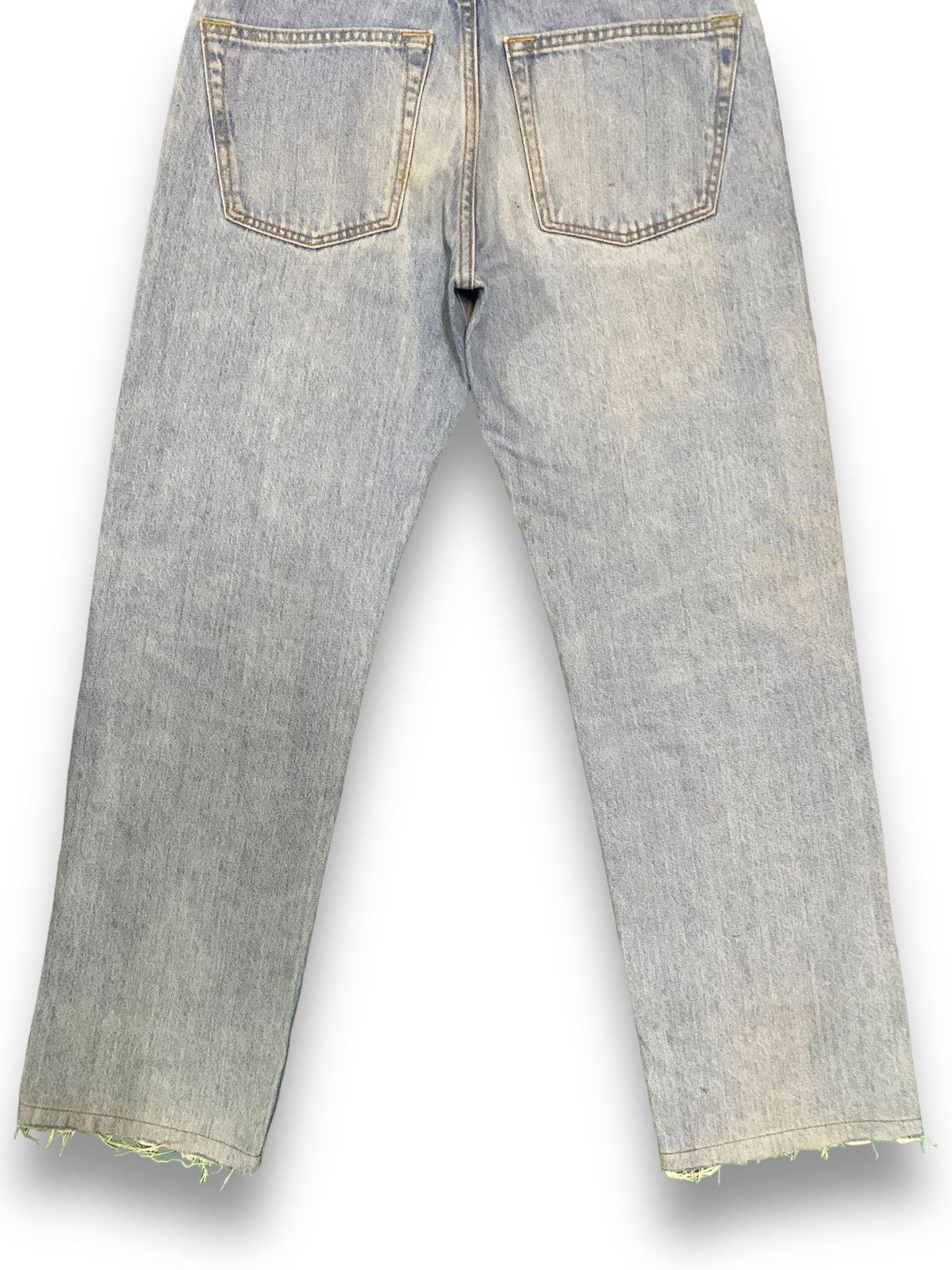 Uniqlo Vintage Y2K Uniqlo Mud Wash Straight Fit Distressed Jeans Size US 29 - 14 Thumbnail