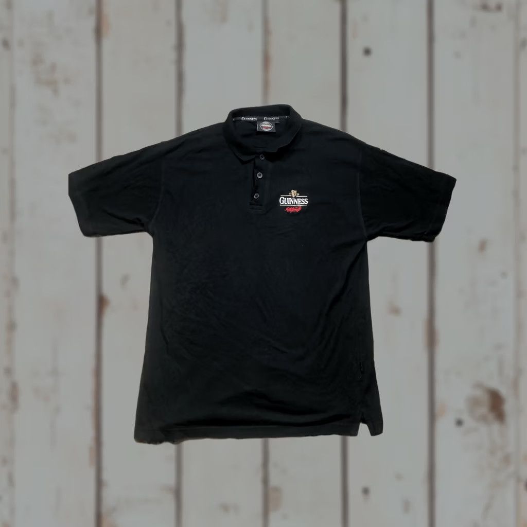 Vintage Guinness Polo Shirt Mens XL Black Short Sleeve Logo Harp Official Merchandise Polo Shirt Size US XL / EU 56 / 4 - 1 Thumbnail