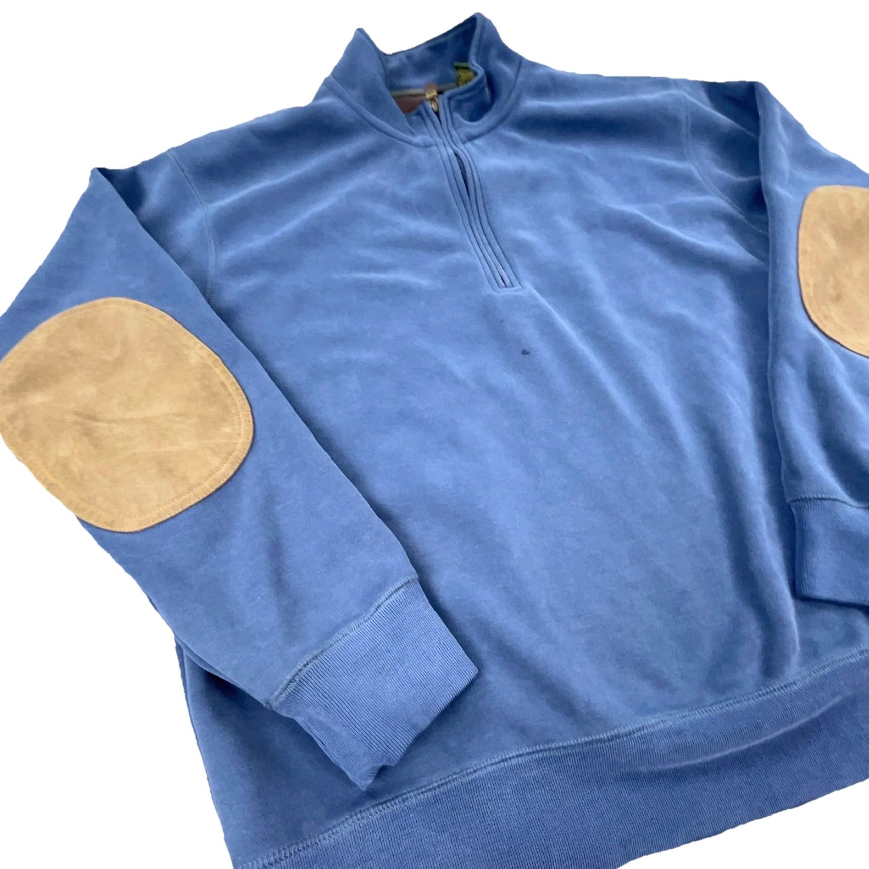 Orvis Orvis Sweater Men Large Blue Pullover Fleece 1/4 Zip Knit Pattern Solid Logo Embroidered Casual Size US L / EU 52-54 / 3 - 4 Thumbnail