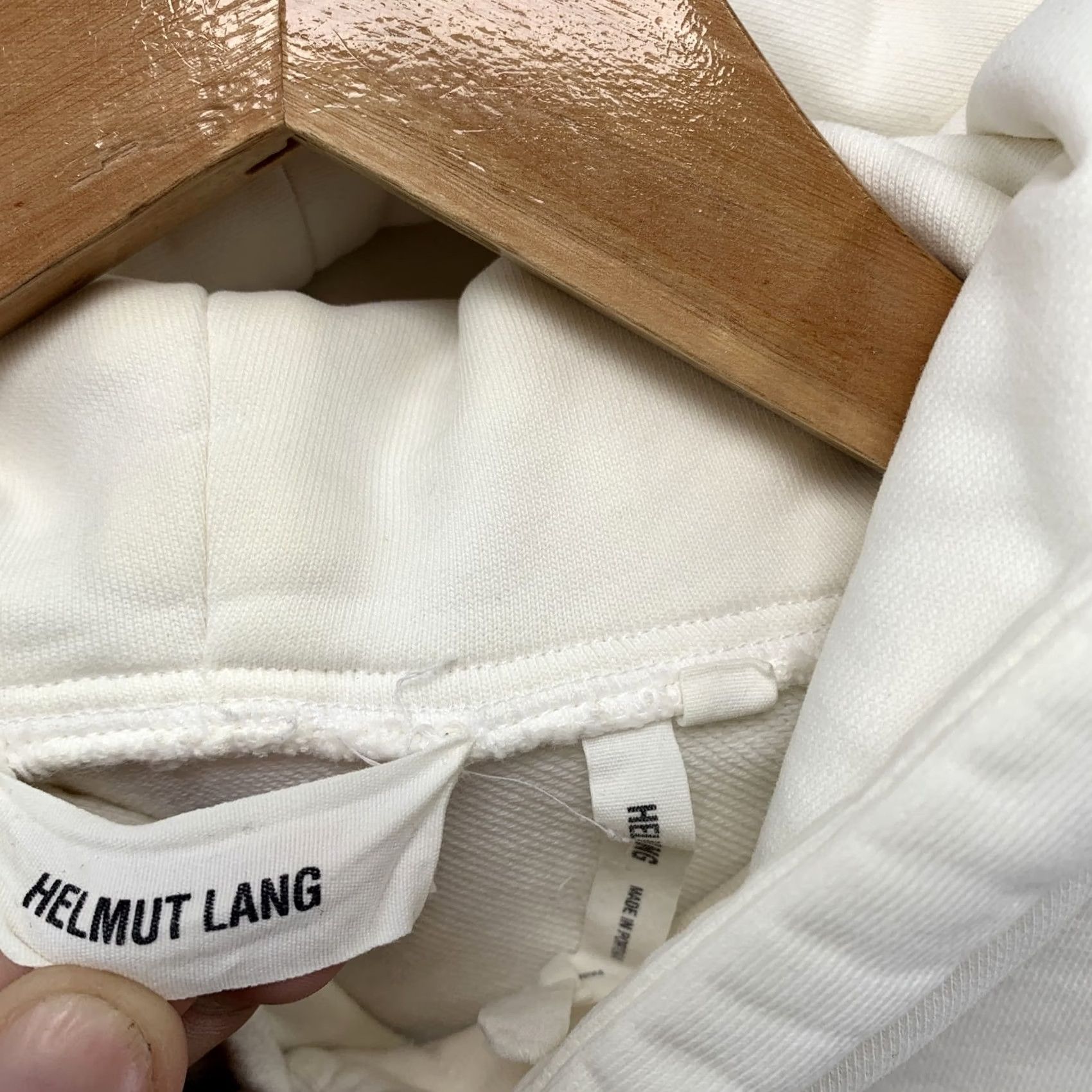 Helmut Lang HELMUT LANG Hoodie Sweatshirt Mens Medium White Long Sleeve Hooded Taxi Size US M / EU 48-50 / 2 - 5 Thumbnail