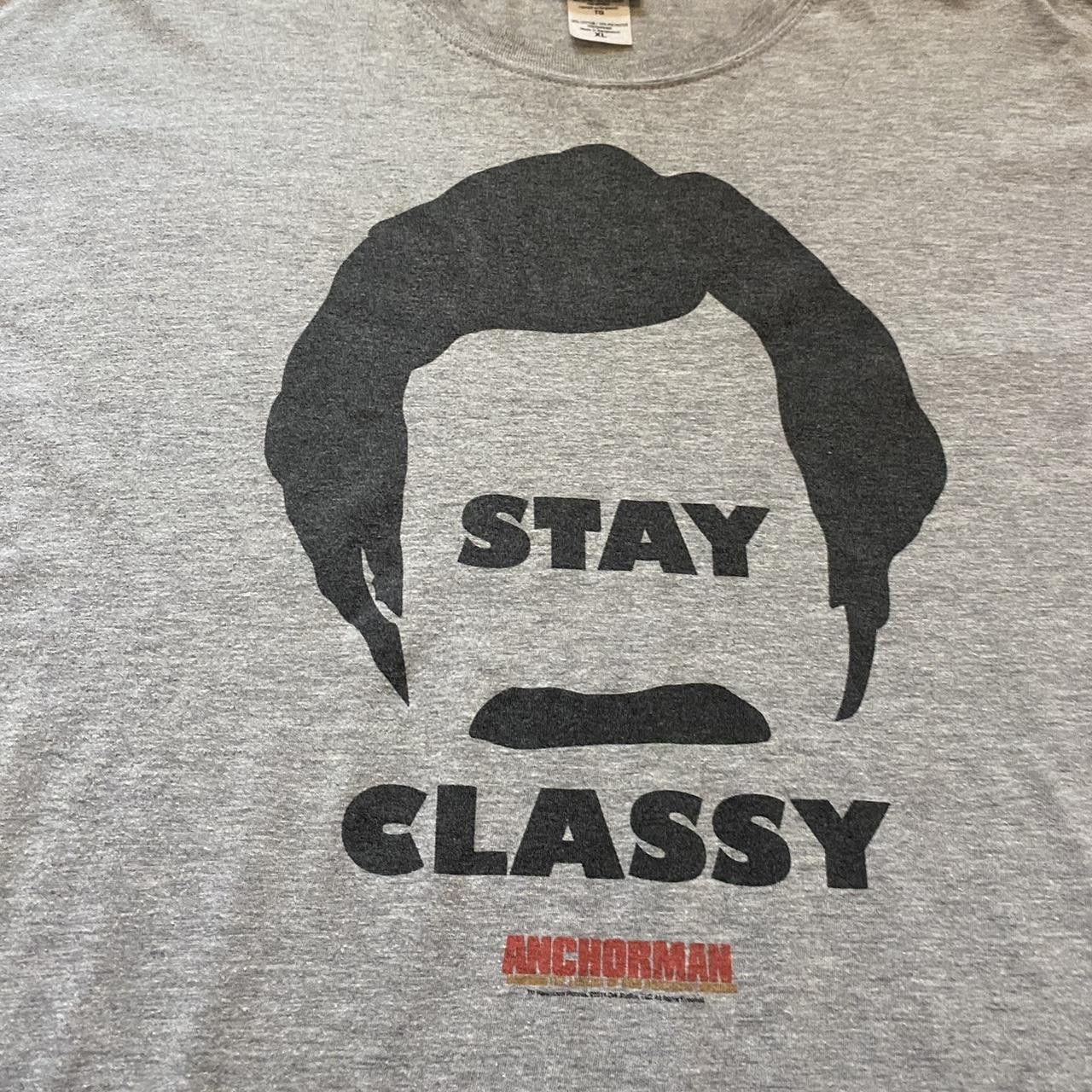 Gildan "STAY CLASSY" grey and black tshirt #MichiganState Size US XL / EU 56 / 4 - 3 Thumbnail