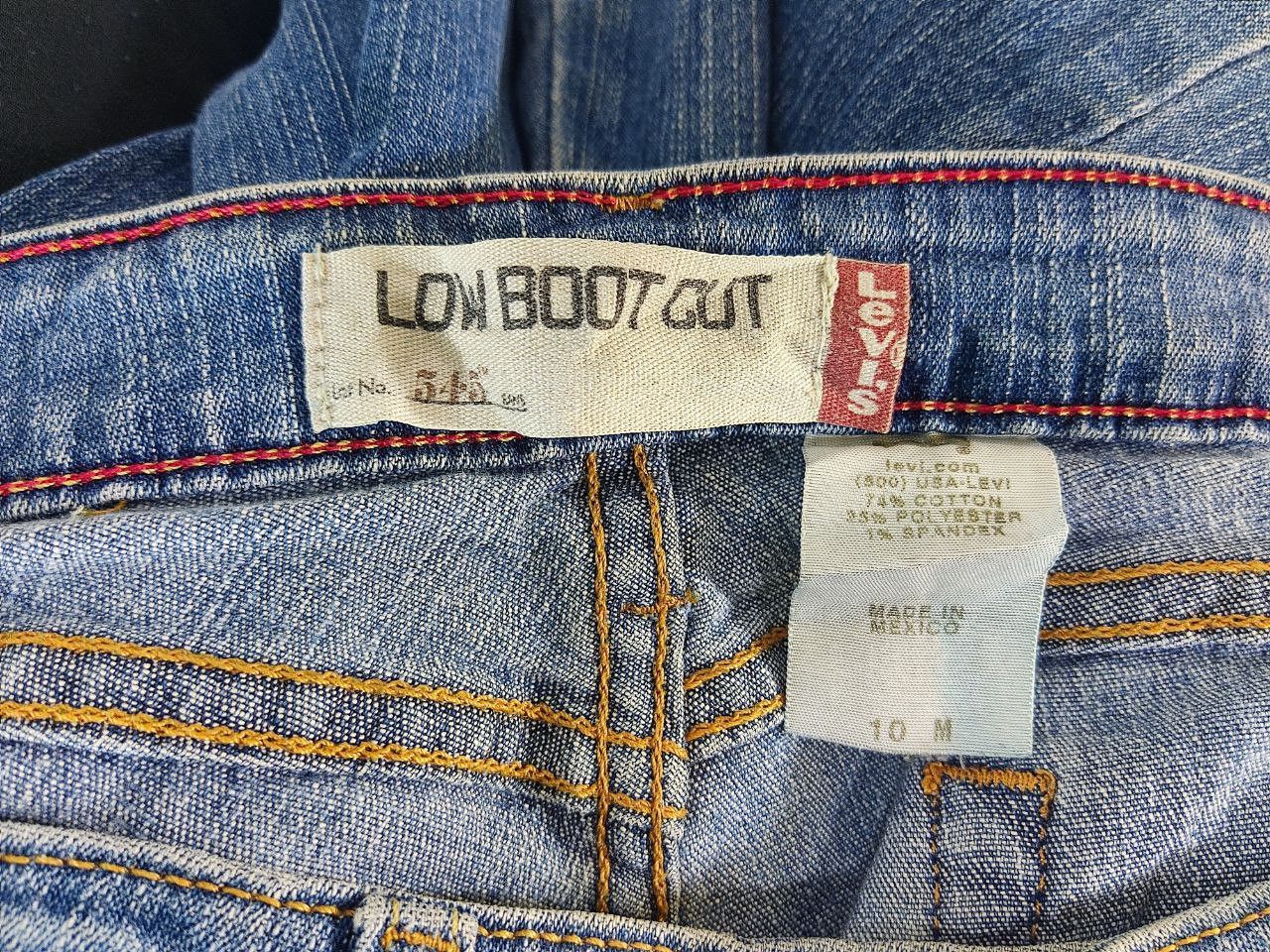 Levi's vintage levis 545 low bootcut flare denim nice design Size US 37 - 4 Thumbnail