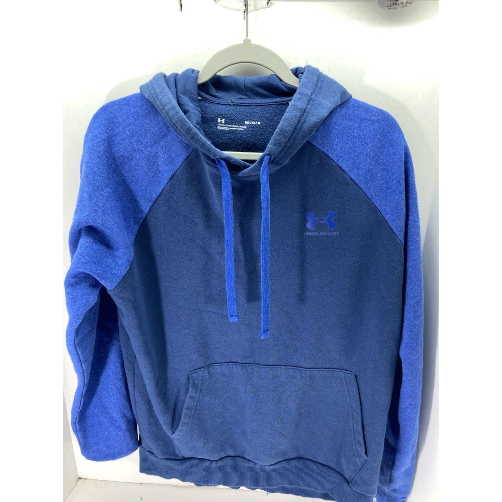 Under Armour Under Armour Hoodie Sweatshirt Men Size M Blue Pullover Cotton Long Sleeve Size US M / EU 48-50 / 2 - 2 Thumbnail