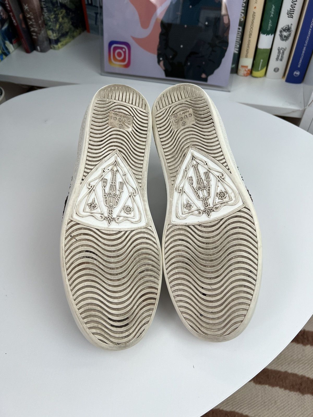 Designer × Gucci gucci low top sneakers lips leather shoes streetwear women's Size US 5.5 / IT 35.5 - 11 Thumbnail