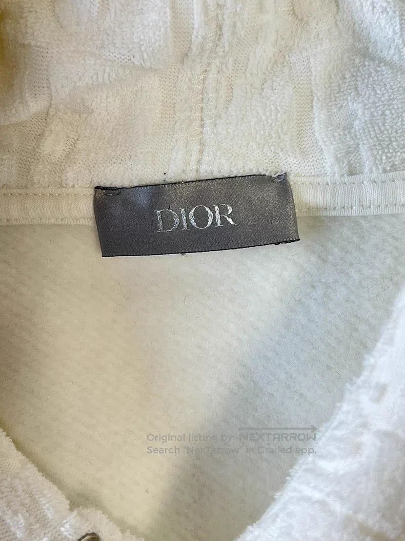 Dior Dior White towel hooded sweatshirt Size US L / EU 52-54 / 3 - 7 Thumbnail