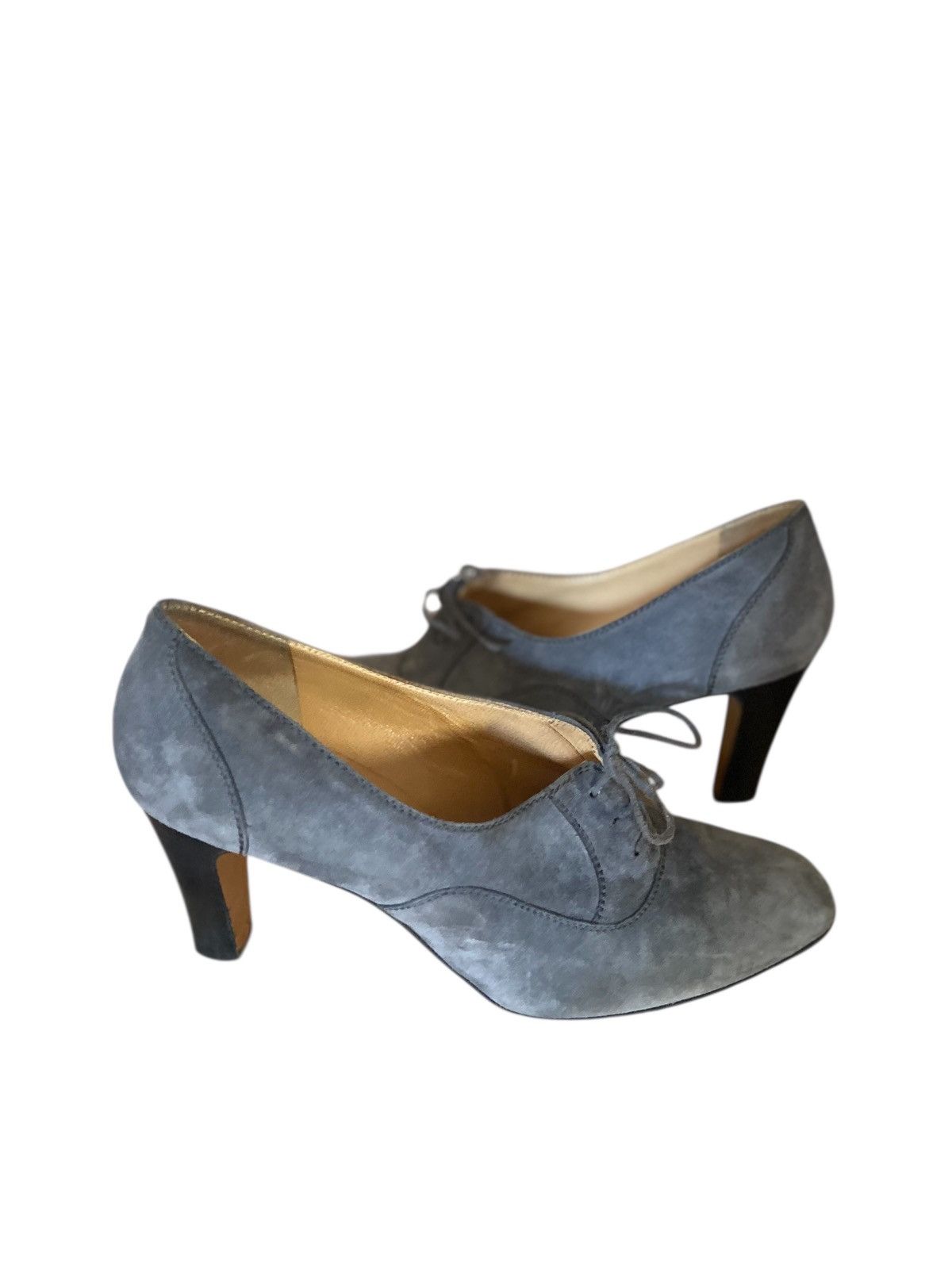 Celine Vintage grey suede celine shoes Size US 8 / IT 38 - 2 Thumbnail