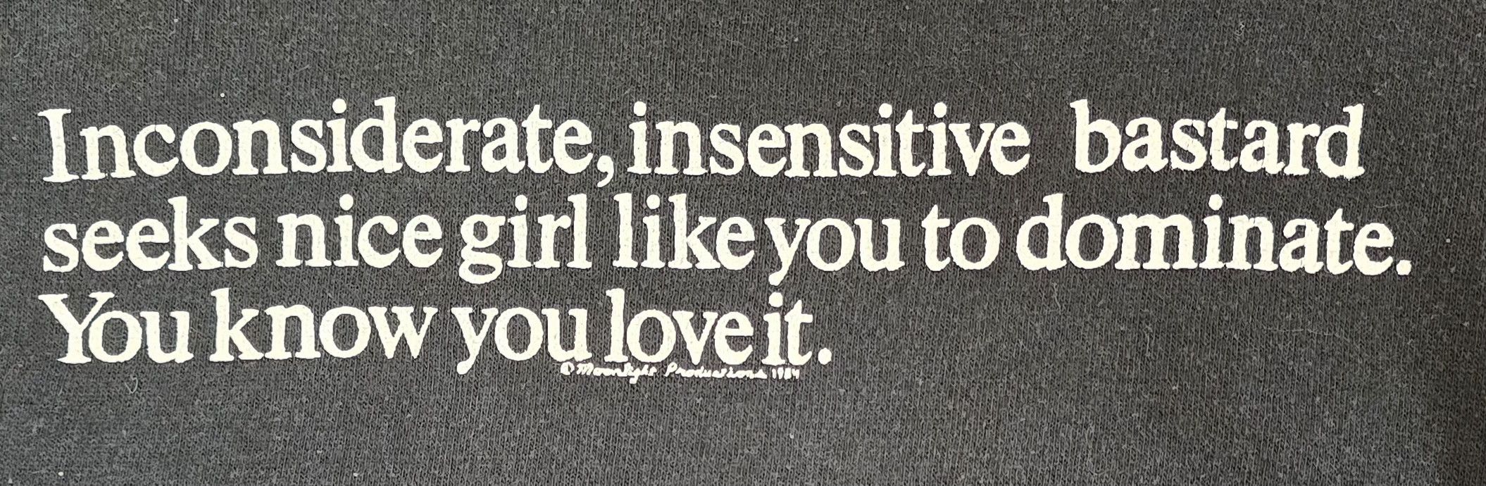 Other 1984 Inconsiderate, insensitive bastard... Sweatshirt Size US XL / EU 56 / 4 - 2 Thumbnail