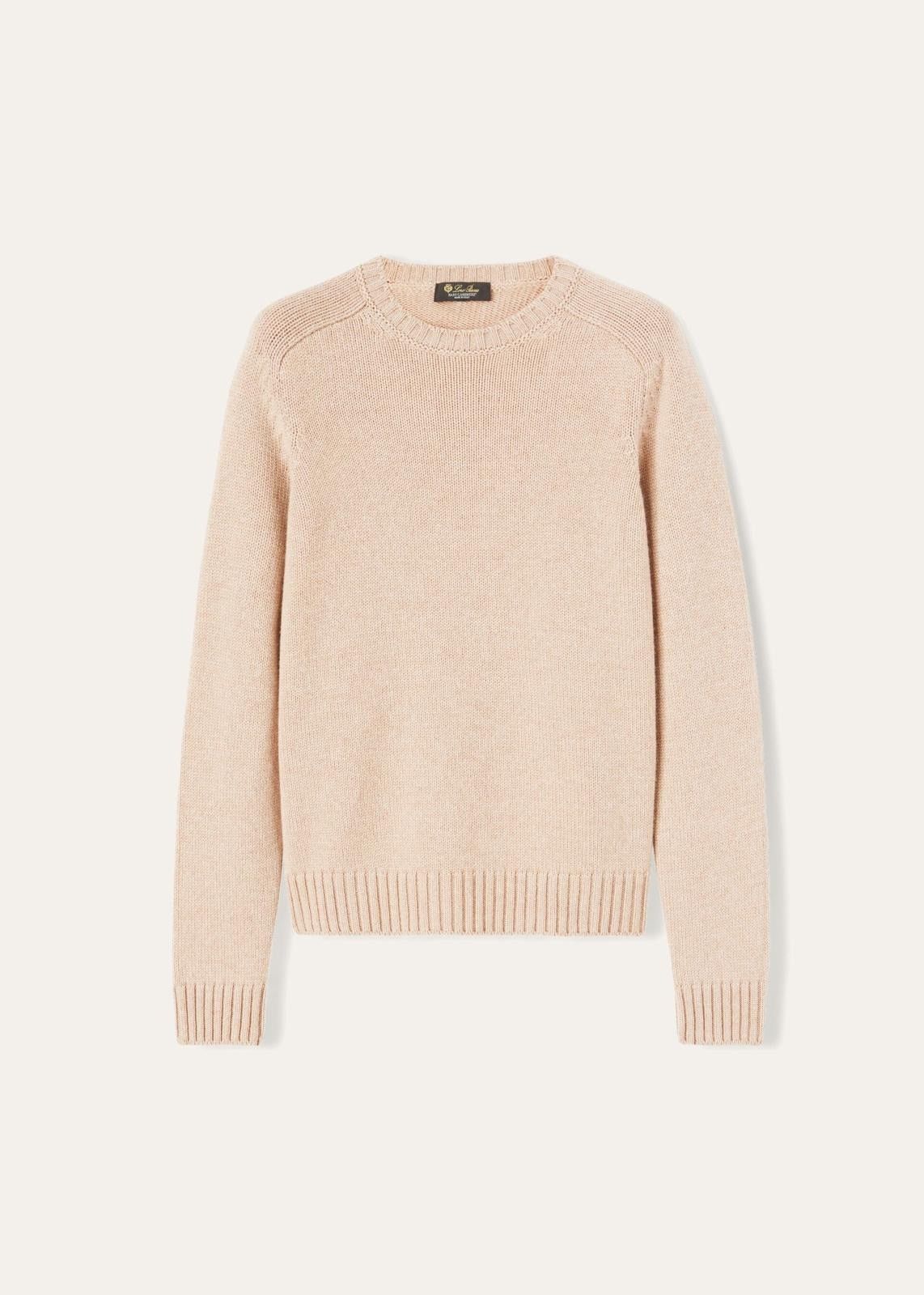 Loro Piana o1srvl11e0824 Parksville Crewneck Sweater in Beige Size XXL / US 16-18 / IT 52-54 - 1 Thumbnail