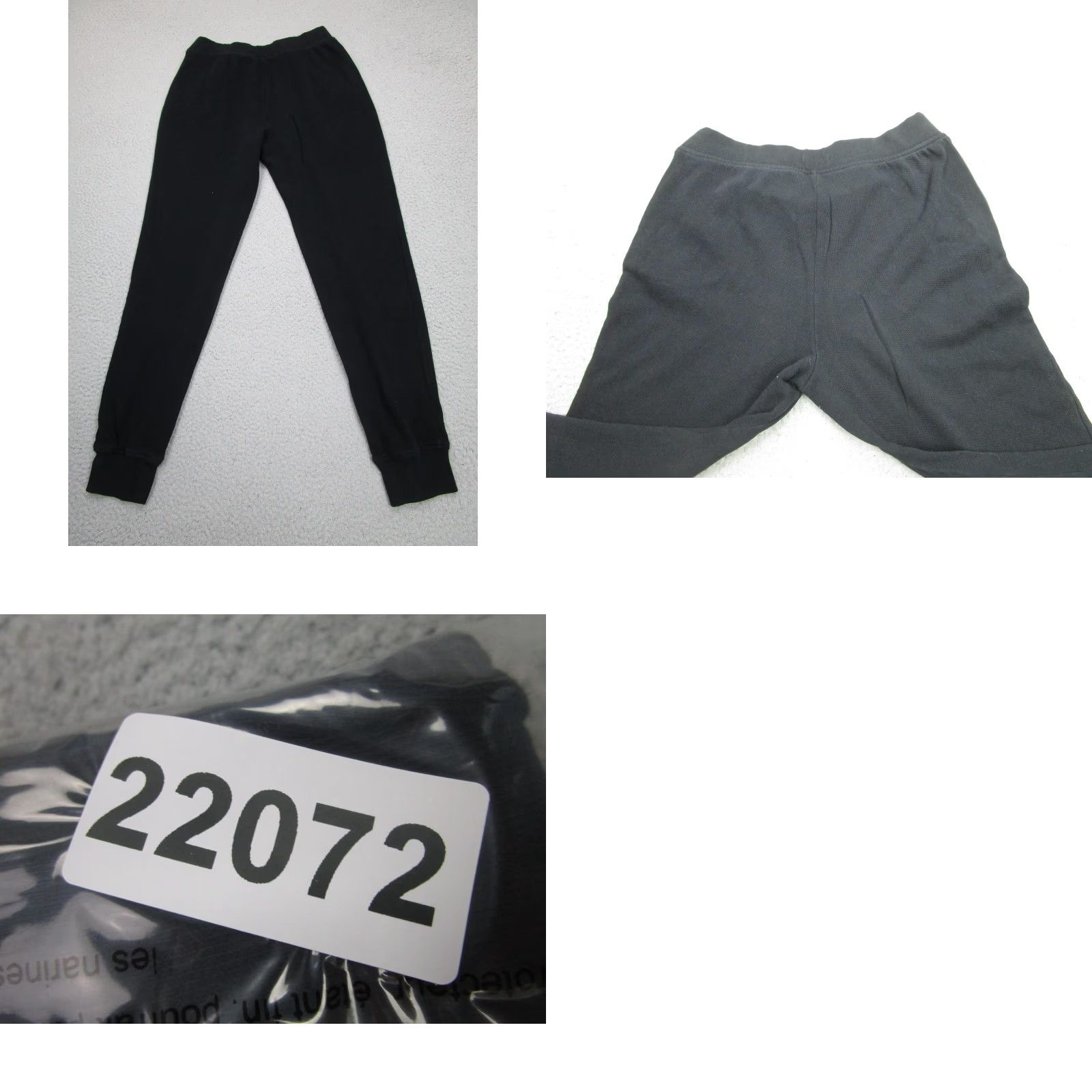 Vintage ATM Pants Mens Medium Black Fleece Sweatpants Joggers Elastic Waist 32x30 Cotton Size US 31 - 9 Thumbnail