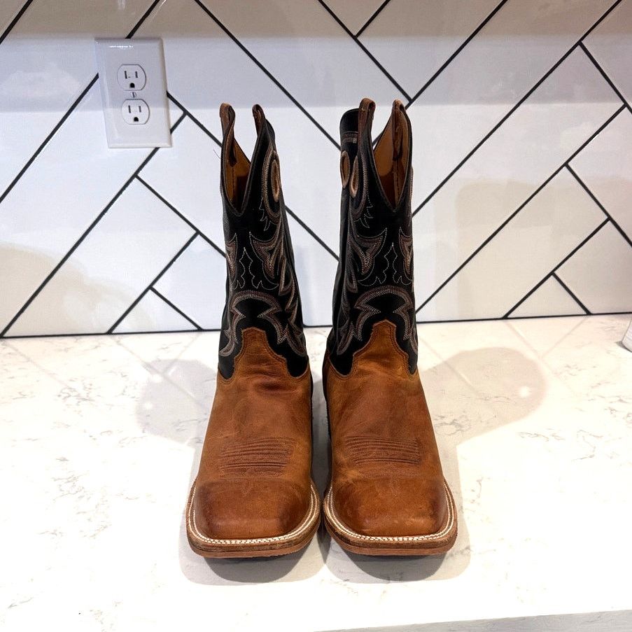 Justin Boots Justin Caddo Bent Rail Boots Broad Square Toe 12 EE wide Size US 12 / EU 45 - 5 Thumbnail