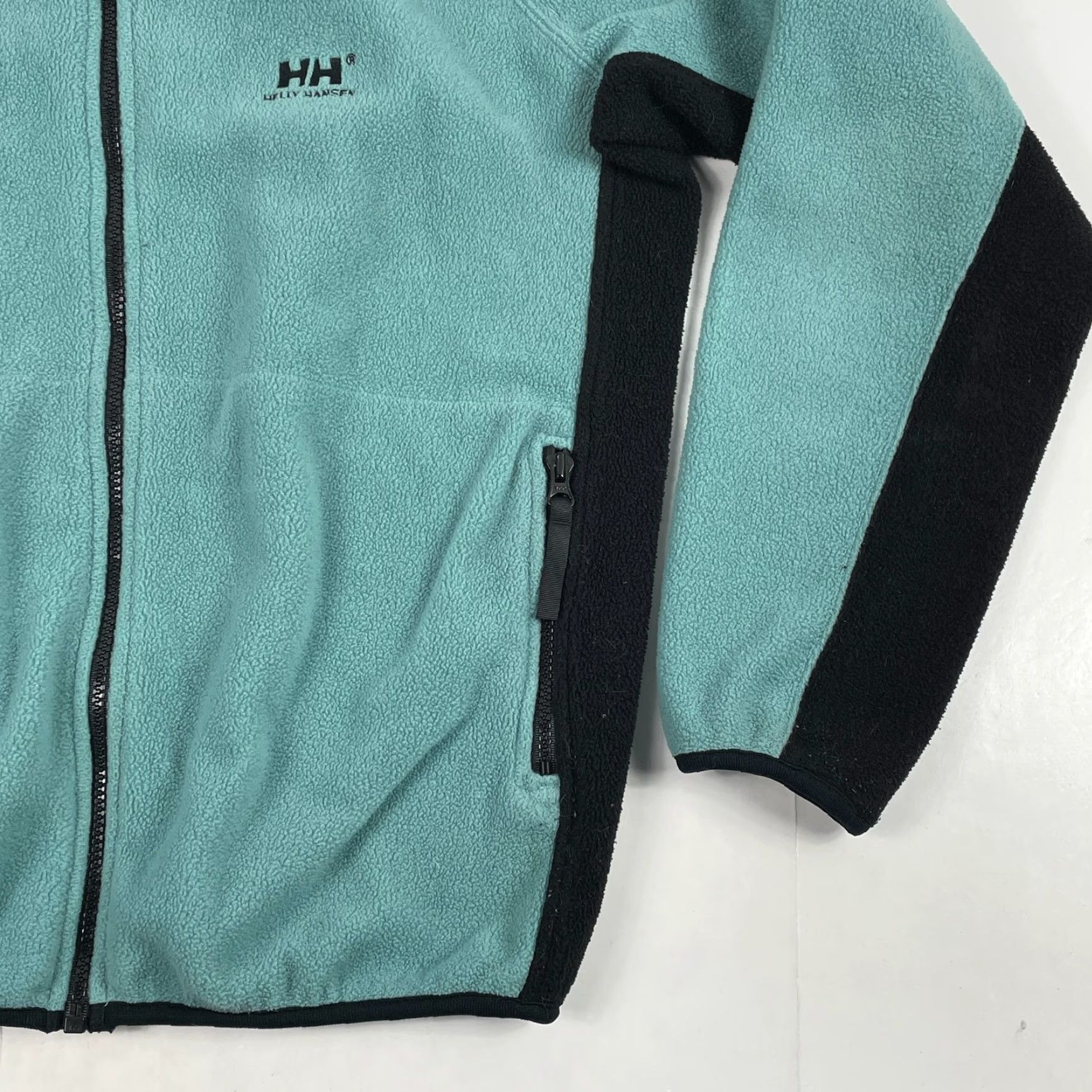 Helly Hansen VINTAGE Helly Hansen Jacket Mens L Blue Full Zip Fleece Hiking Skiing Teal Size US L / EU 52-54 / 3 - 4 Thumbnail