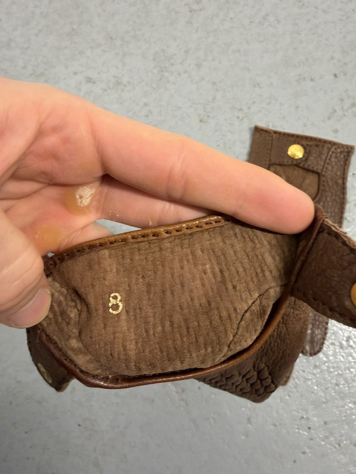Hermes Vintage Hermes Peccary Leather Driving Gloves Size ONE SIZE - 6 Thumbnail