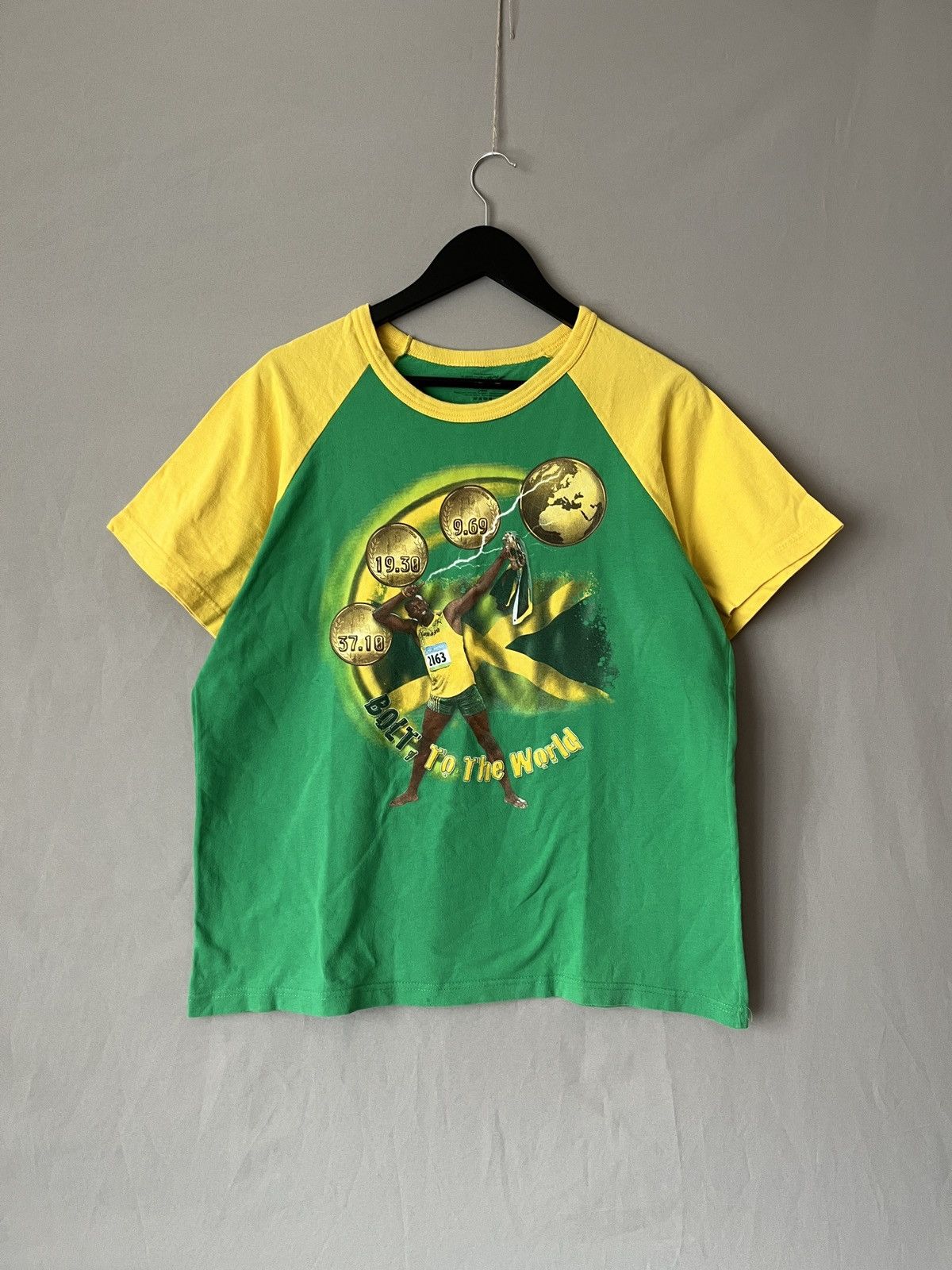 Other Usain Bolt Official Green Yellow Iconic T-shirt Size US L / EU 52-54 / 3 - 1 Thumbnail