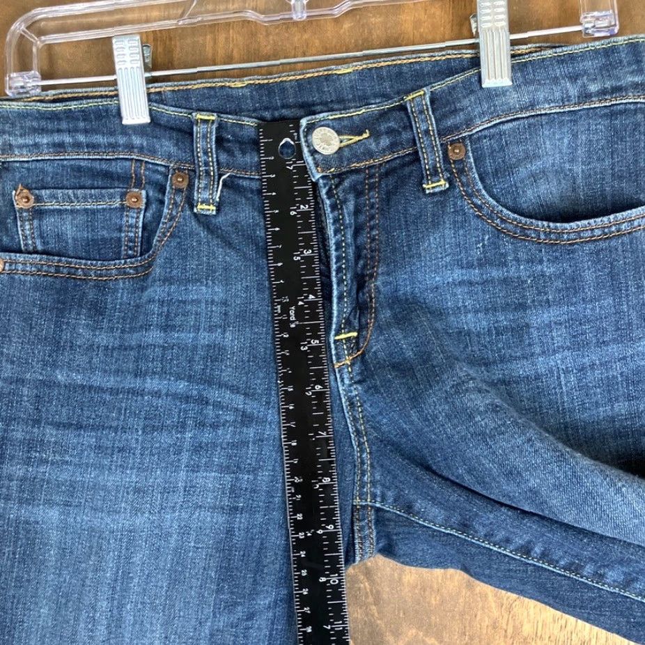 Lucky Brand Lucky Brand Jeans Blue Denim Mid Rise Cropped Stretch 6 30 in Inseam 24 in 5-Pocket Regular Women Cotton Blend Spandex Denim Casual Womens Jeans Size 30" / US 8 / IT 44 - 7 Thumbnail