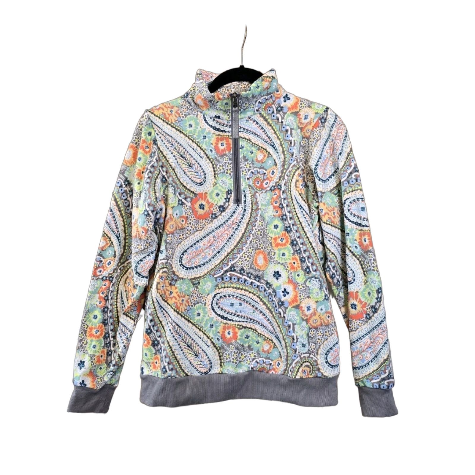 Vera Bradley Vera Bradley Sweatshirt Women’s W/Pockets - 1/4 Zip French Terry XS - Multicolor, Pullover, Regular Fit, Colorful, Size XS Jersey American Apparel? Size XS / US 0-2 / IT 36-38 - 1 Thumbnail
