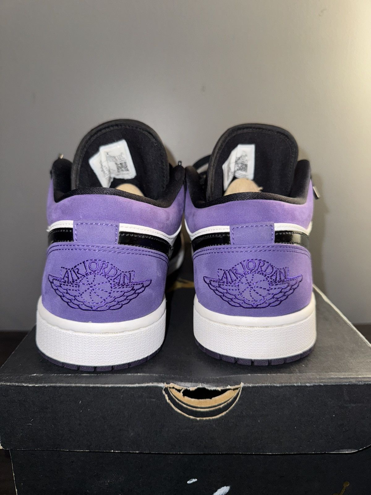 Jordan Brand Air Jordan 1 Low Court Purple Size US 10 / EU 43 - 3 Thumbnail
