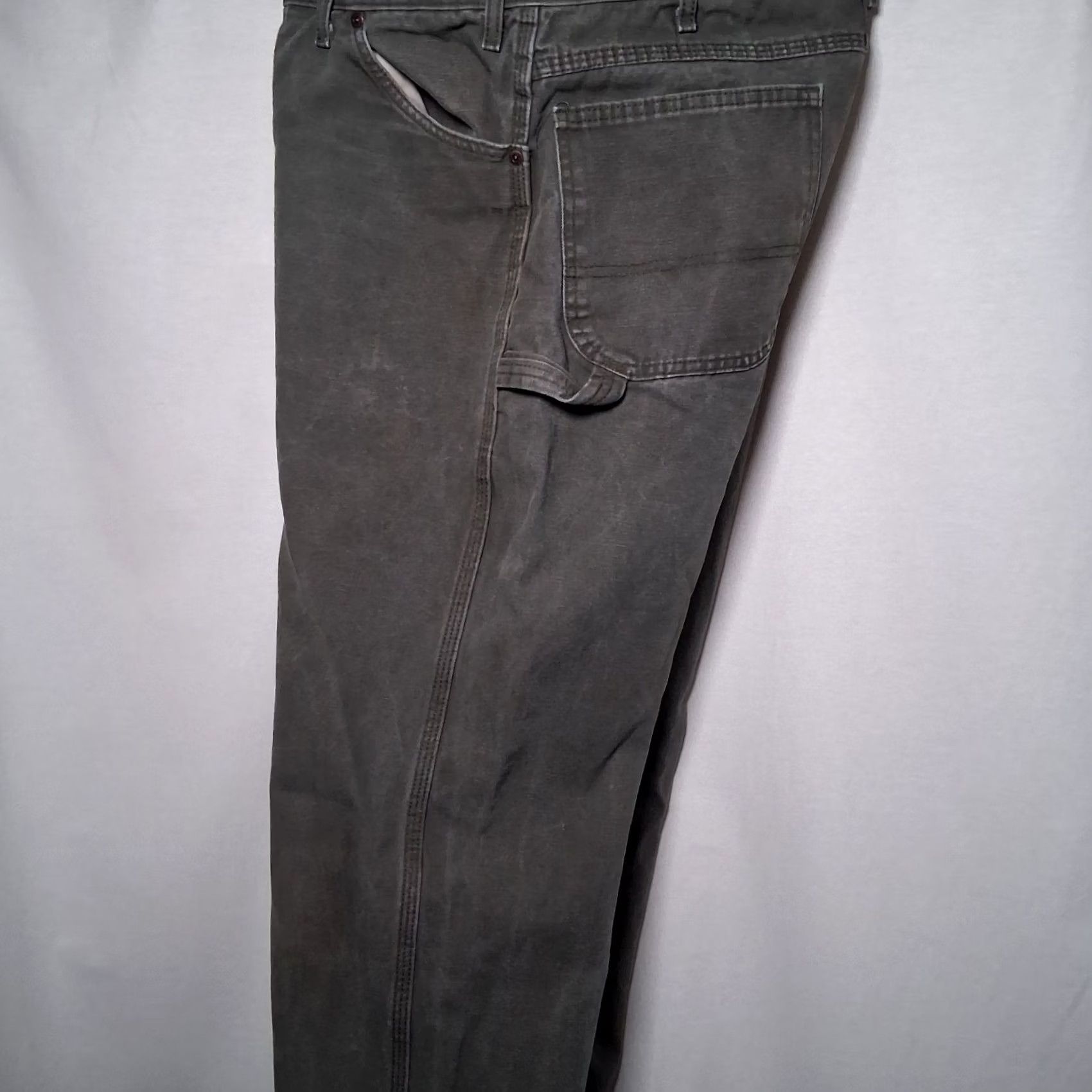 Dickies Dickies Carpenter Pants Men 36x34 Gray Canvas Duck Workwear Pants 5-Pocket Regular Inseam 34 Men Adjustable READ Size US 36 / EU 52 - 7 Thumbnail