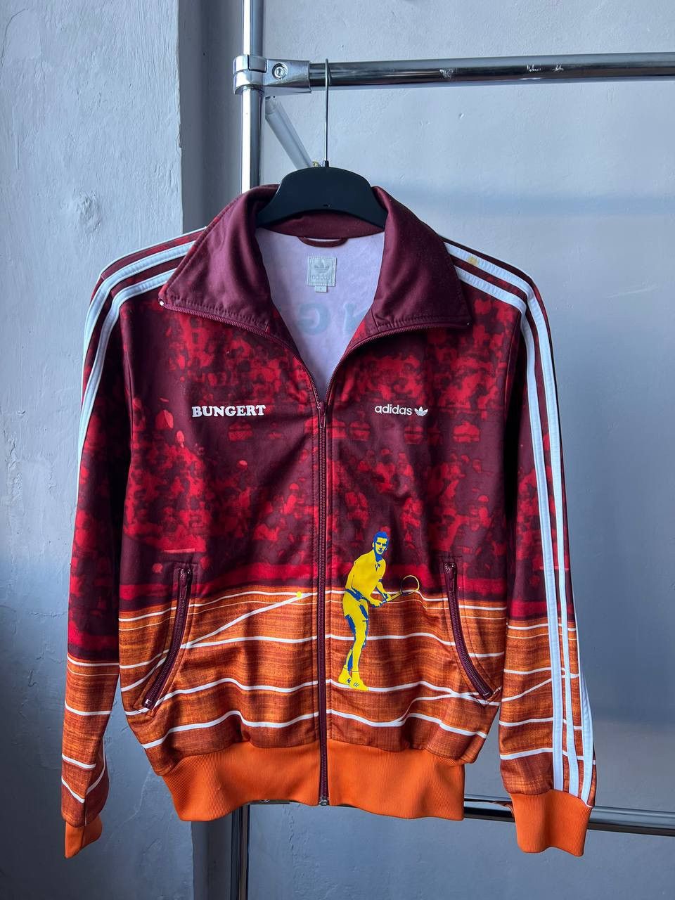 Adidas 2005 AOP ADIDAS X WILHELM BUNGERT TENNIS DESIGN JACKET ZIP Size US S / EU 44-46 / 1 - 3 Thumbnail