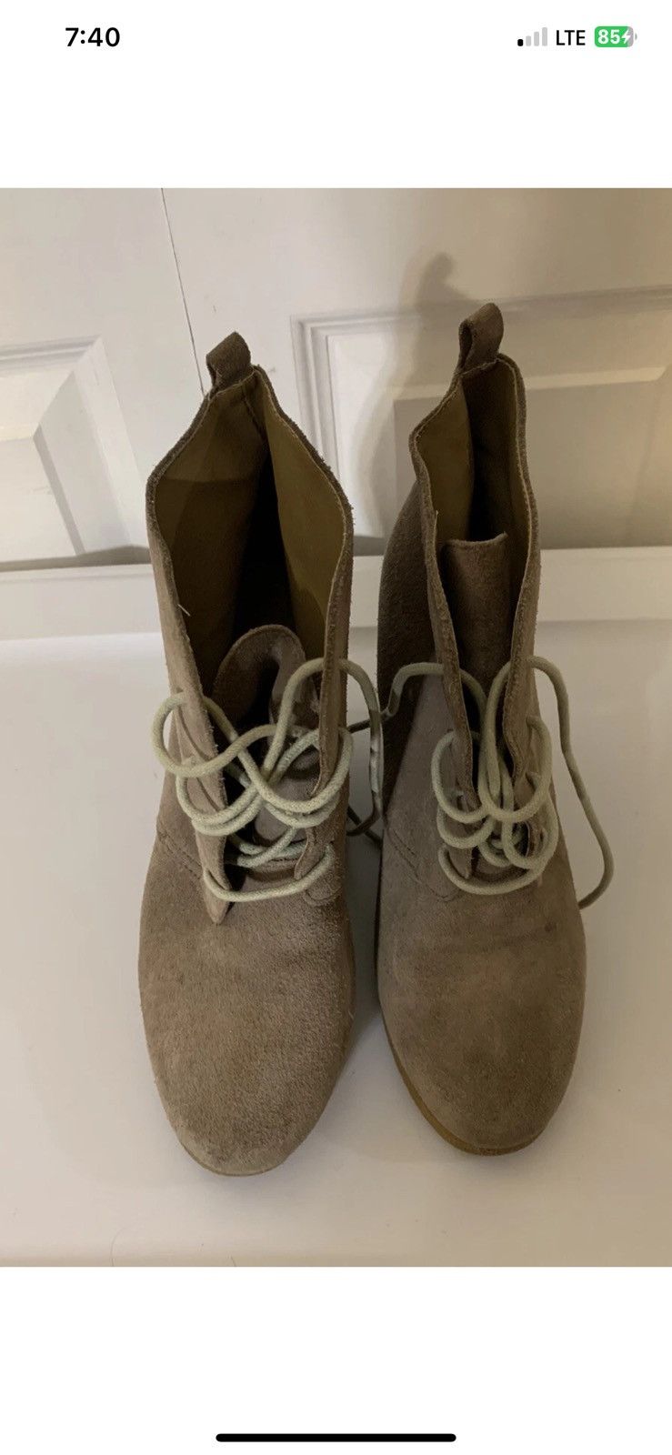 Steve Madden Steve Madden Women Sz 7.5M Brown Leather Wedge boots Danni Size US 7.5 / IT 37.5 - 3 Thumbnail