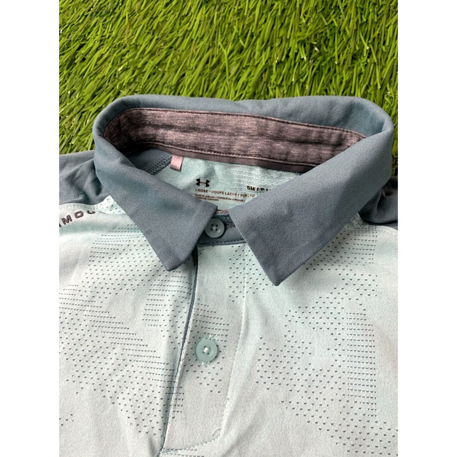 Under Armour UNDER ARMOUR HEATGEAR Polo Shirt Men Small S 2019 Mint and Green Solid Short Sleeve Baselines 100% Polyester Size US S / EU 44-46 / 1 - 3 Thumbnail