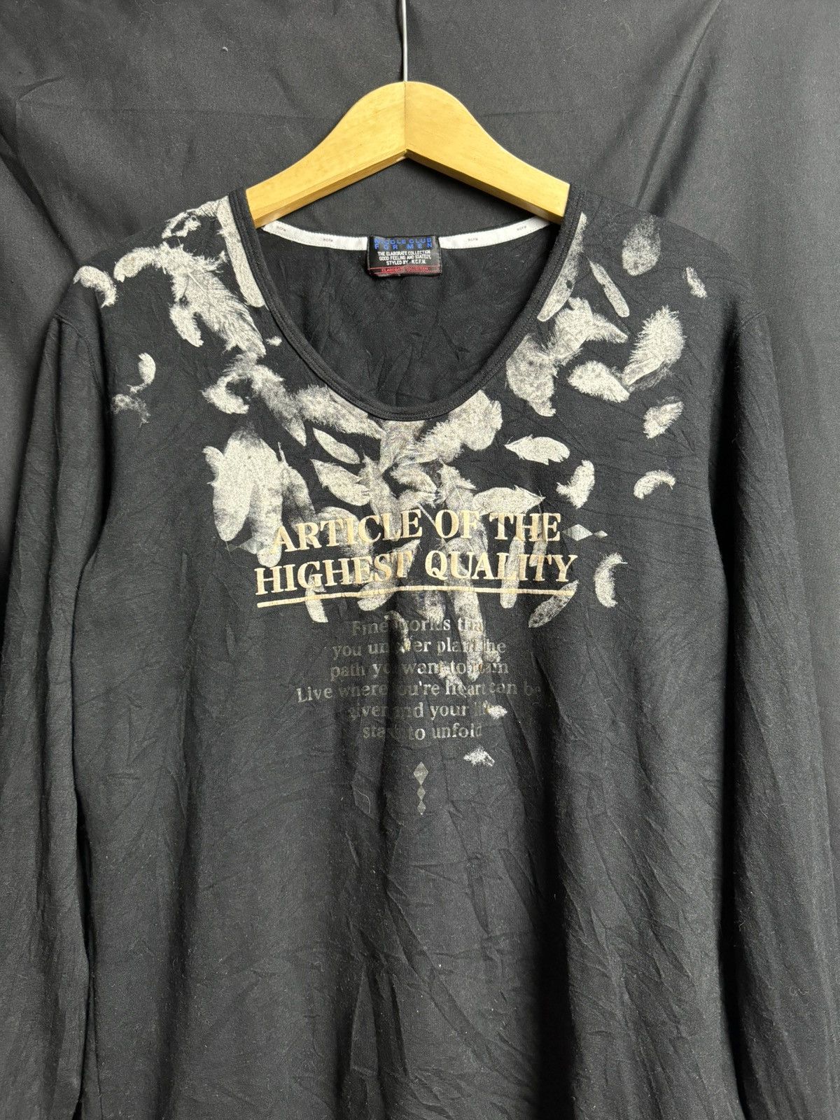 If Six Was Nine Nicole Club For Men Poem Long Sleeve Size US M / EU 48-50 / 2 - 2 Thumbnail