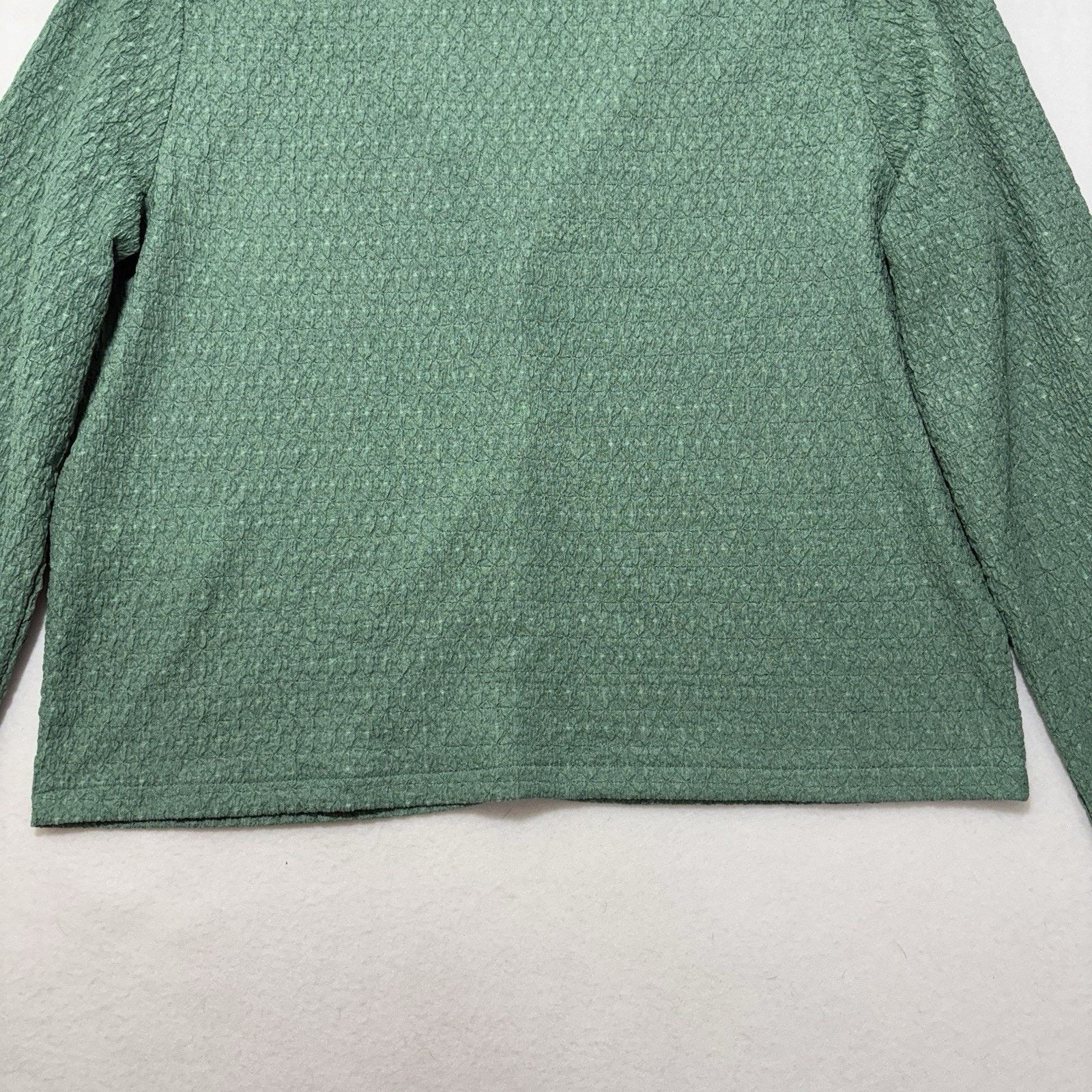 Madewell Madewell Large Crinkled Cardigan Button Up V Neck Green Size L / US 10 / IT 46 - 15 Thumbnail