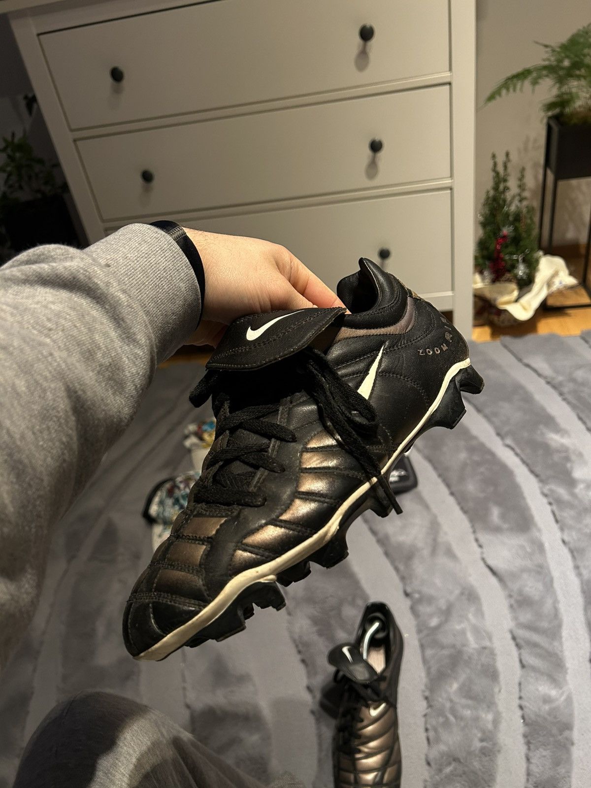 Nike Vintage Nike Total 90 Zoom Air FG Bronze Football Soccer Size US 9.5 / EU 42-43 - 9 Thumbnail