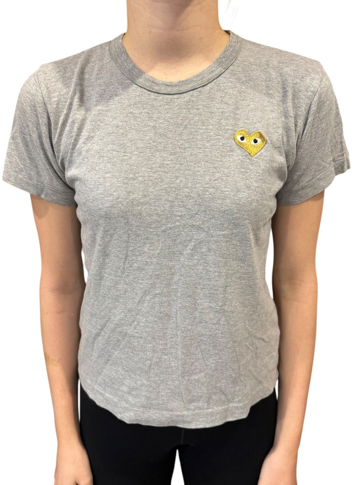 Comme des Garcons PLAY Comme des Garcons Play Gold Heart T-shirt Top Tee Large Size L / US 10 / IT 46 - 1 Thumbnail