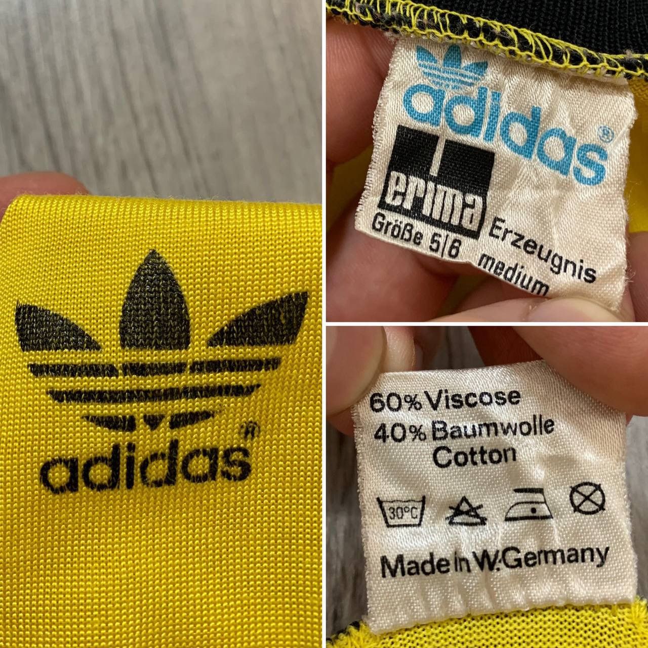Adidas Vintage 70/80s Adidas Soccer Jersey Made in West Germany Size US M / EU 48-50 / 2 - 5 Thumbnail