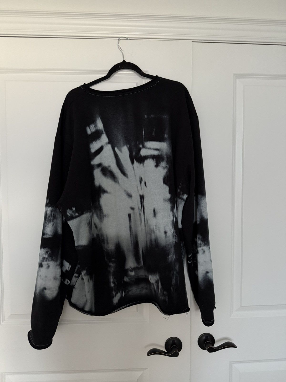 Balmain Balmain Paris Men’s Sweater (Bleach/Brushstroke Print) Size US XL / EU 56 / 4 - 2 Thumbnail