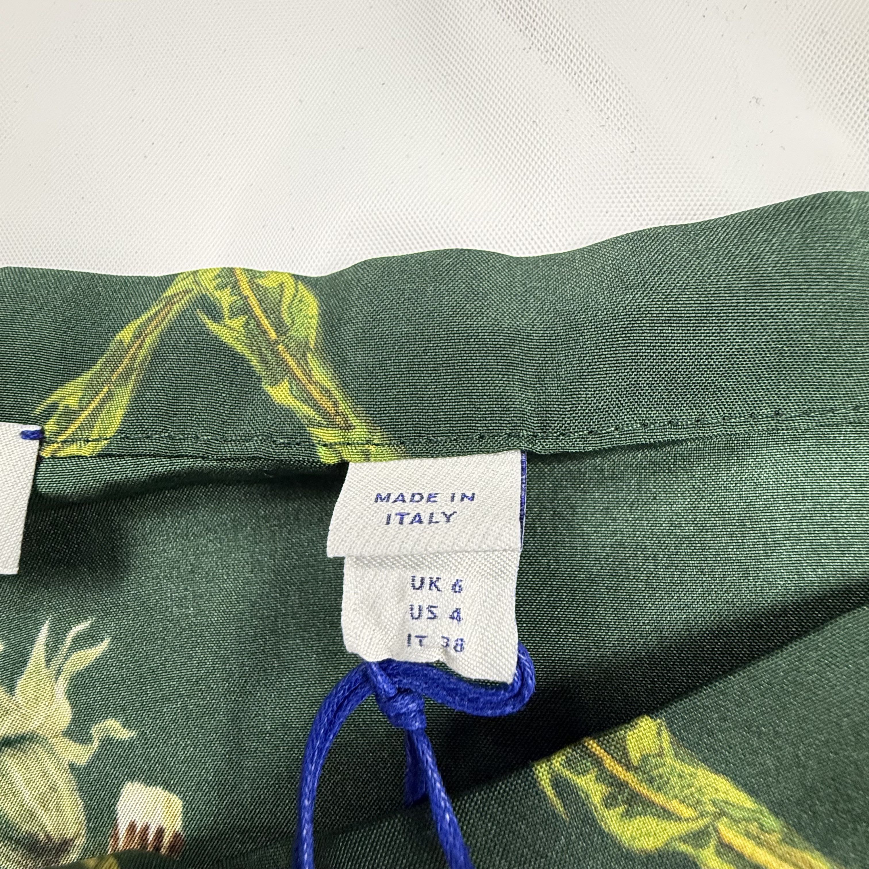 Burberry Burberry Silk Dandelion Print Pants Ivy Green Yellow Size 34" / US 12 / IT 48 - 5 Thumbnail