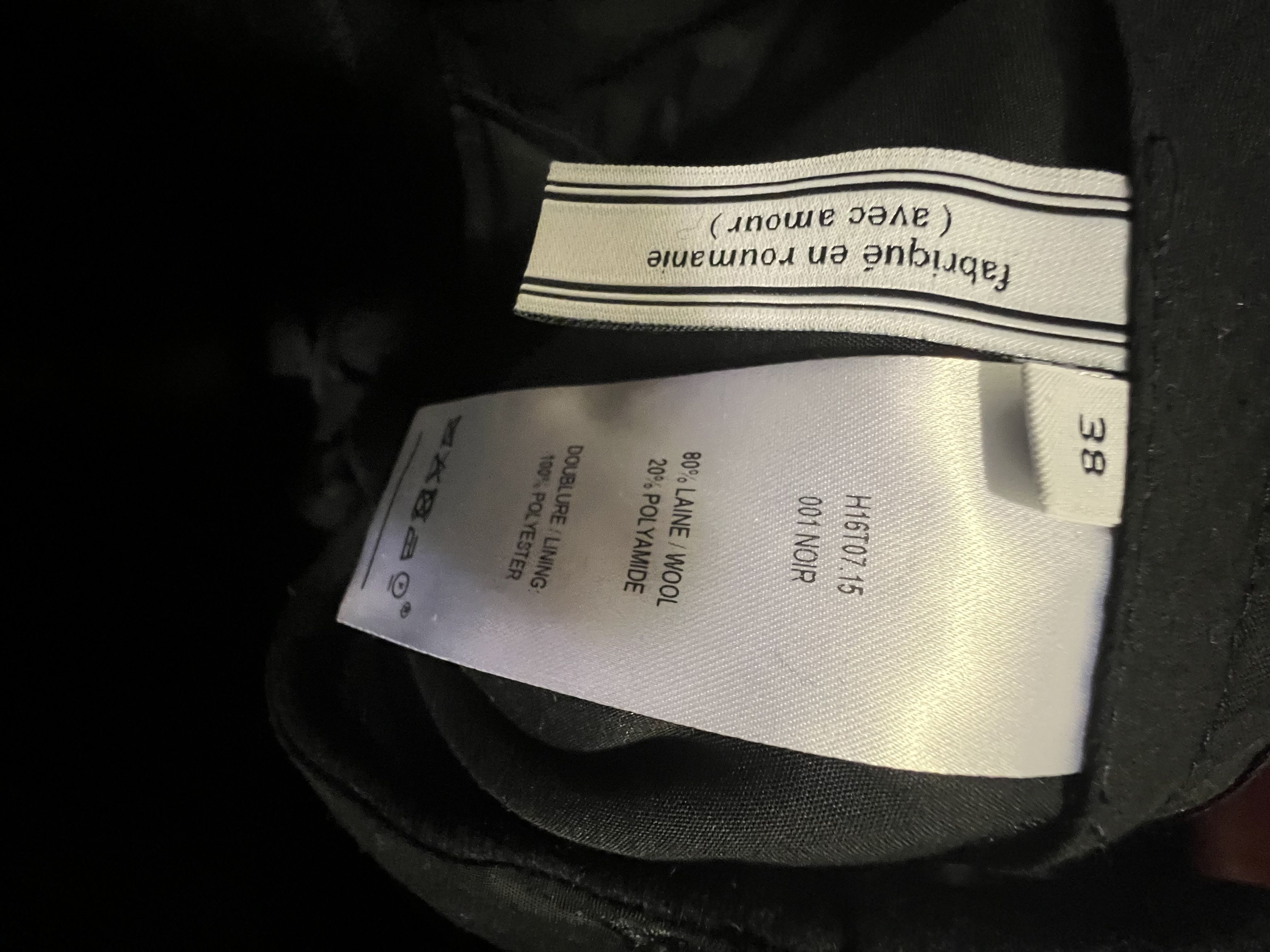 AMI AMI Black Heavy Wool Pants Size US 30 / EU 46 - 5 Thumbnail