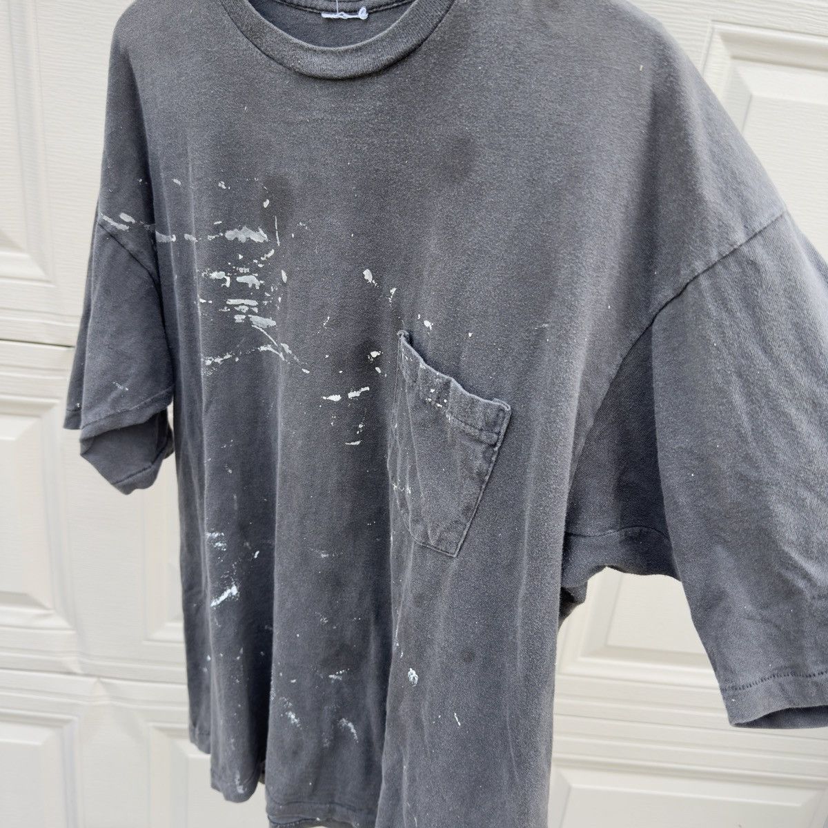 Vintage Thrashed Faded Stained Painted Grunge Shirt ERD Chrome Size US XL / EU 56 / 4 - 3 Thumbnail