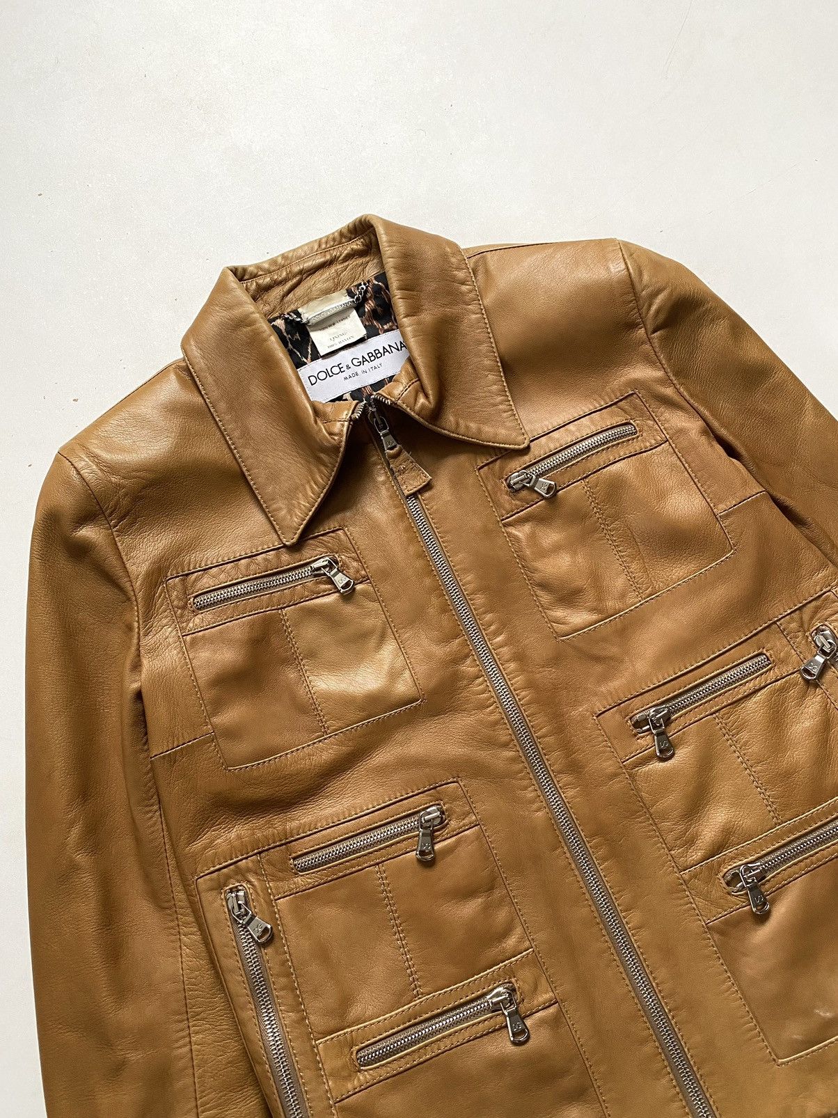 Dolce & Gabbana 🔥Archive S/S02 Dolce&Gabbana Leather Cargo Jacket Y2K Size S / US 4 / IT 40 - 4 Thumbnail