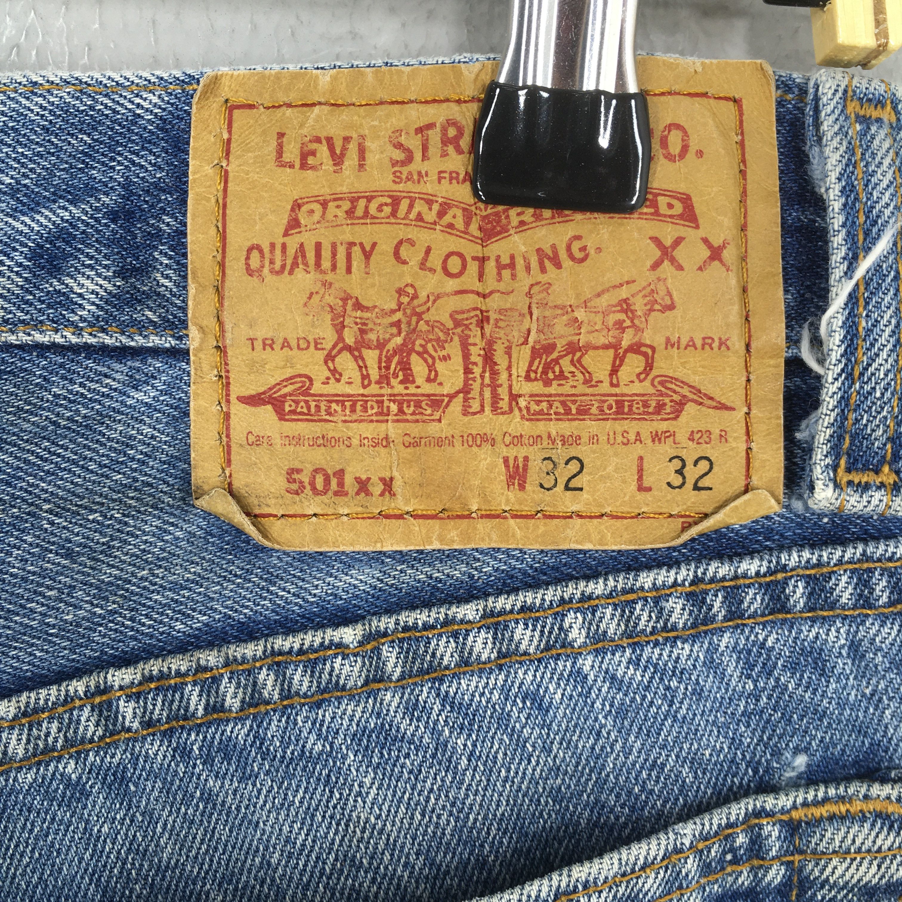 Levi's Size 28x28 Vintage 80s Levi's 501XX Straight Leg Jeans S1642 Size US 28 / EU 44 - 10 Thumbnail