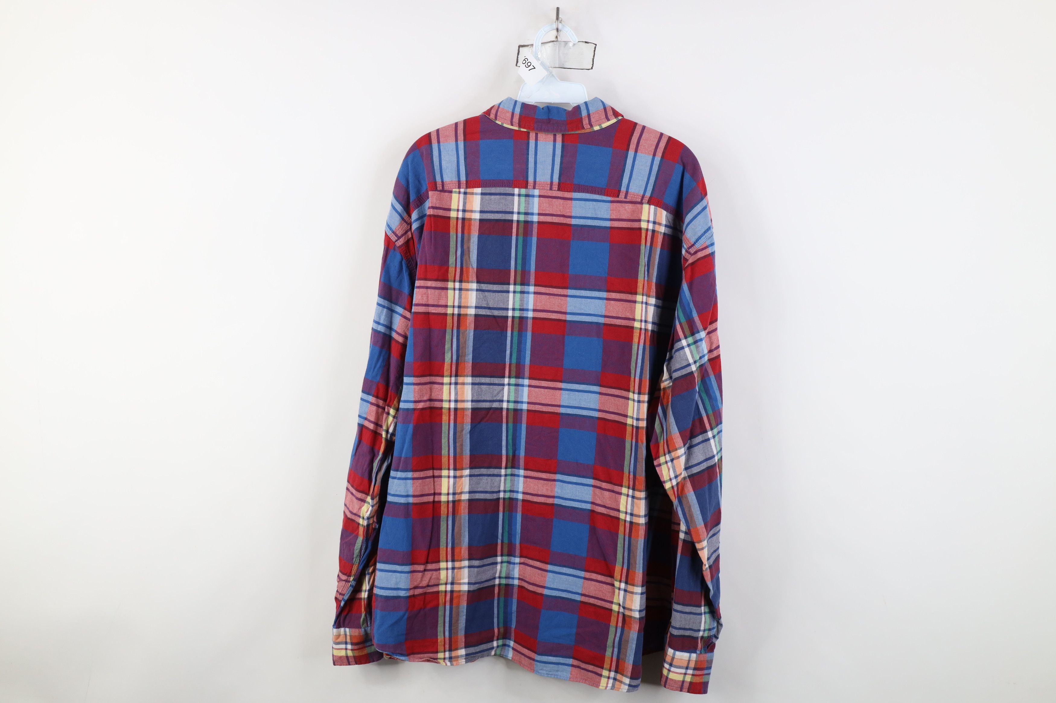 Ralph Lauren Vintage 90s Ralph Lauren Madras Plaid Button Shirt Rainbow Size US XXL / EU 58 / 5 - 8 Thumbnail