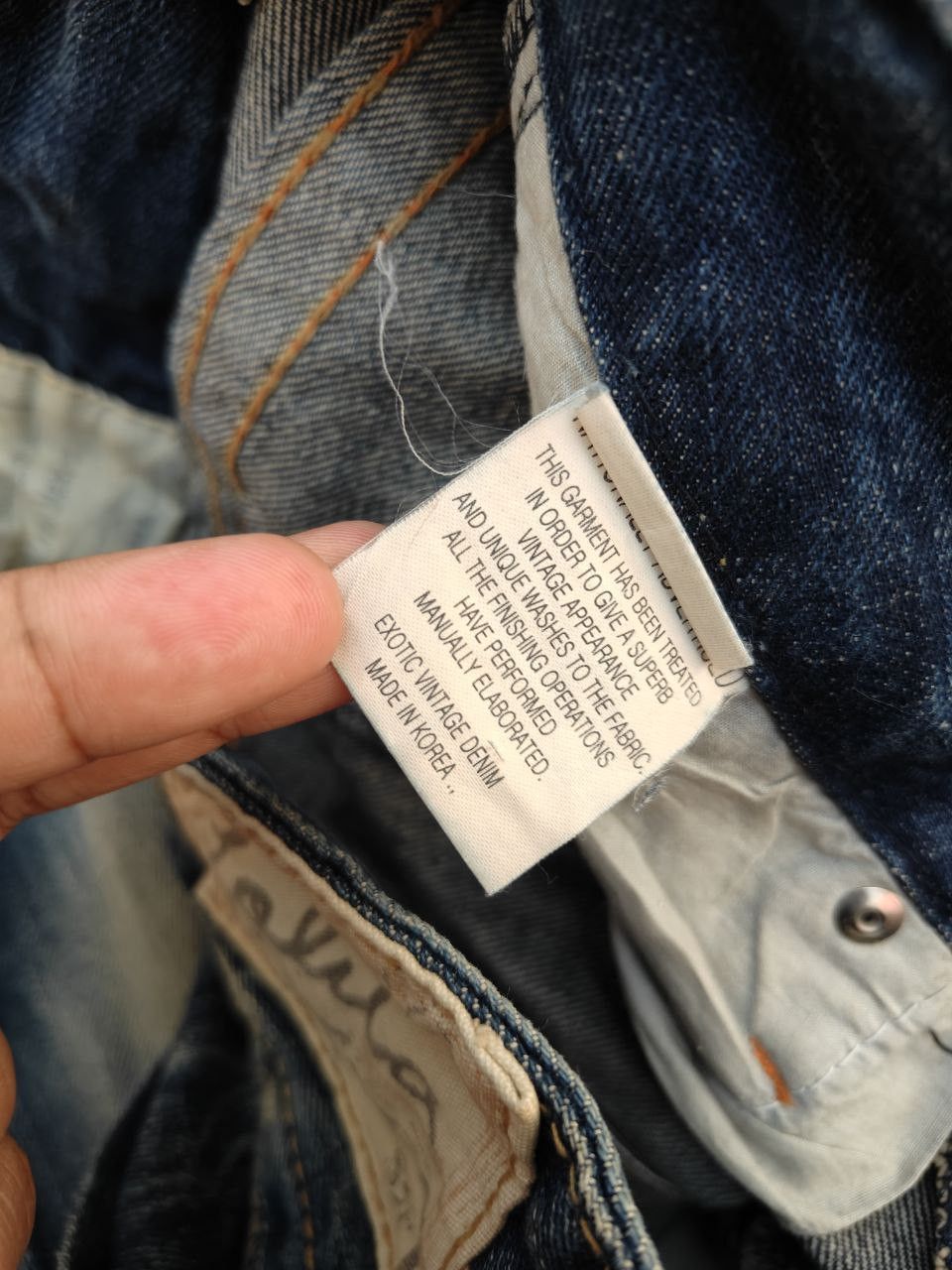 Japanese Brand Lolita Flare Low Rise Denim Size 31" - 10 Thumbnail