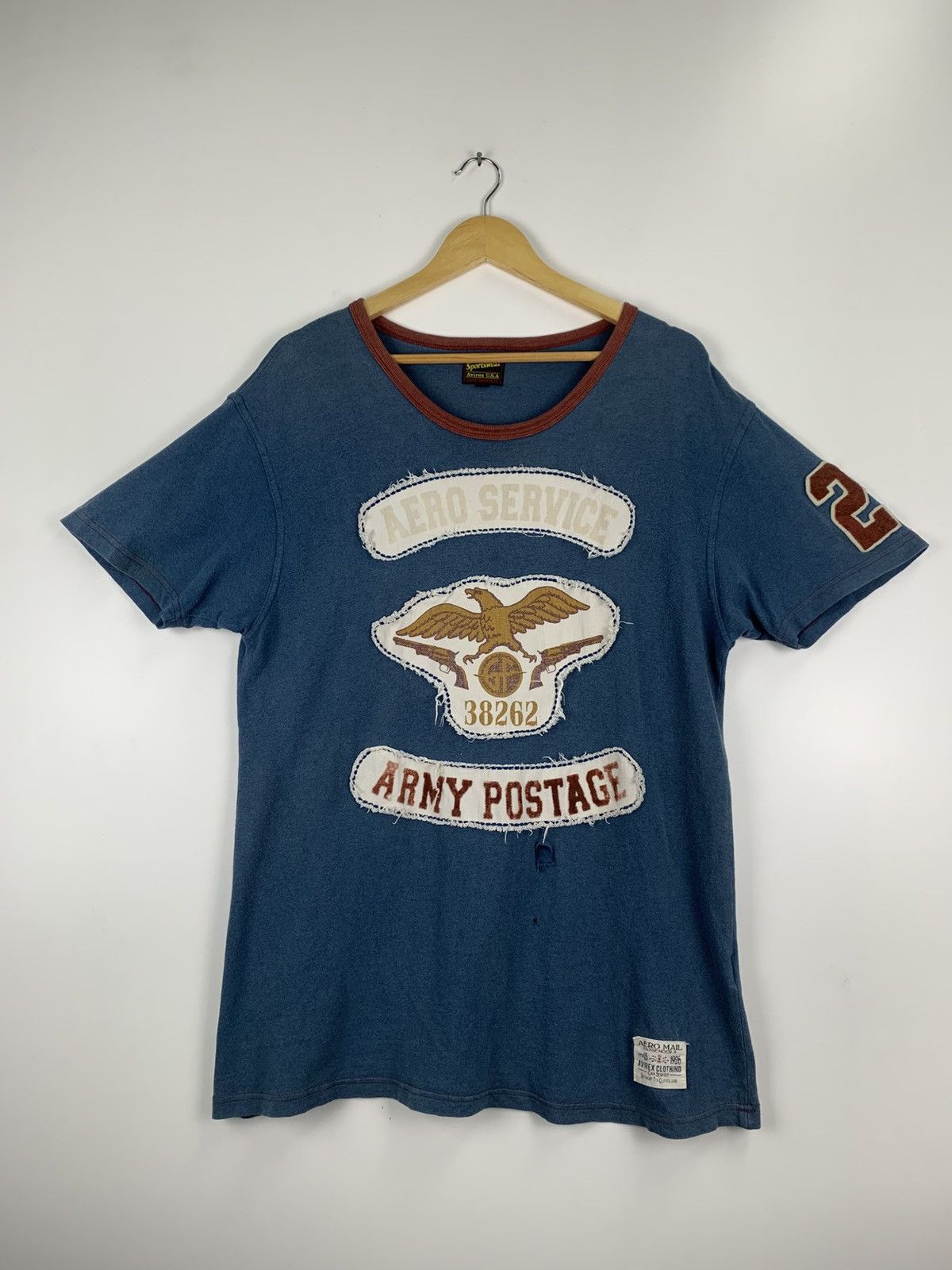 Avirex Vintage Avirex USA T-Shirt Size US XL / EU 56 / 4 - 2 Thumbnail