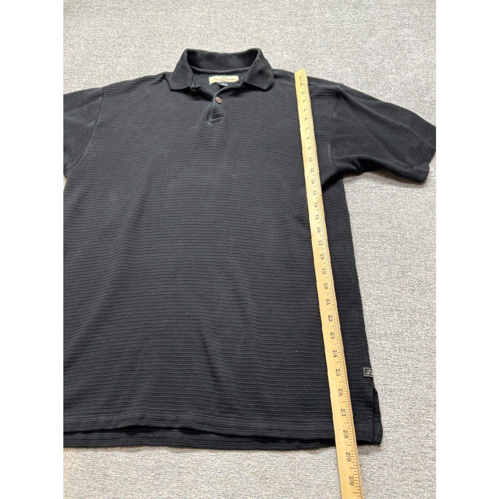 Tommy Bahama Tommy Bahama Polo Shirt Mens Small Black Outdoors Logo Golf Golfer Polo Shirt Mens Black Outdoor Golf Size US S / EU 44-46 / 1 - 5 Thumbnail