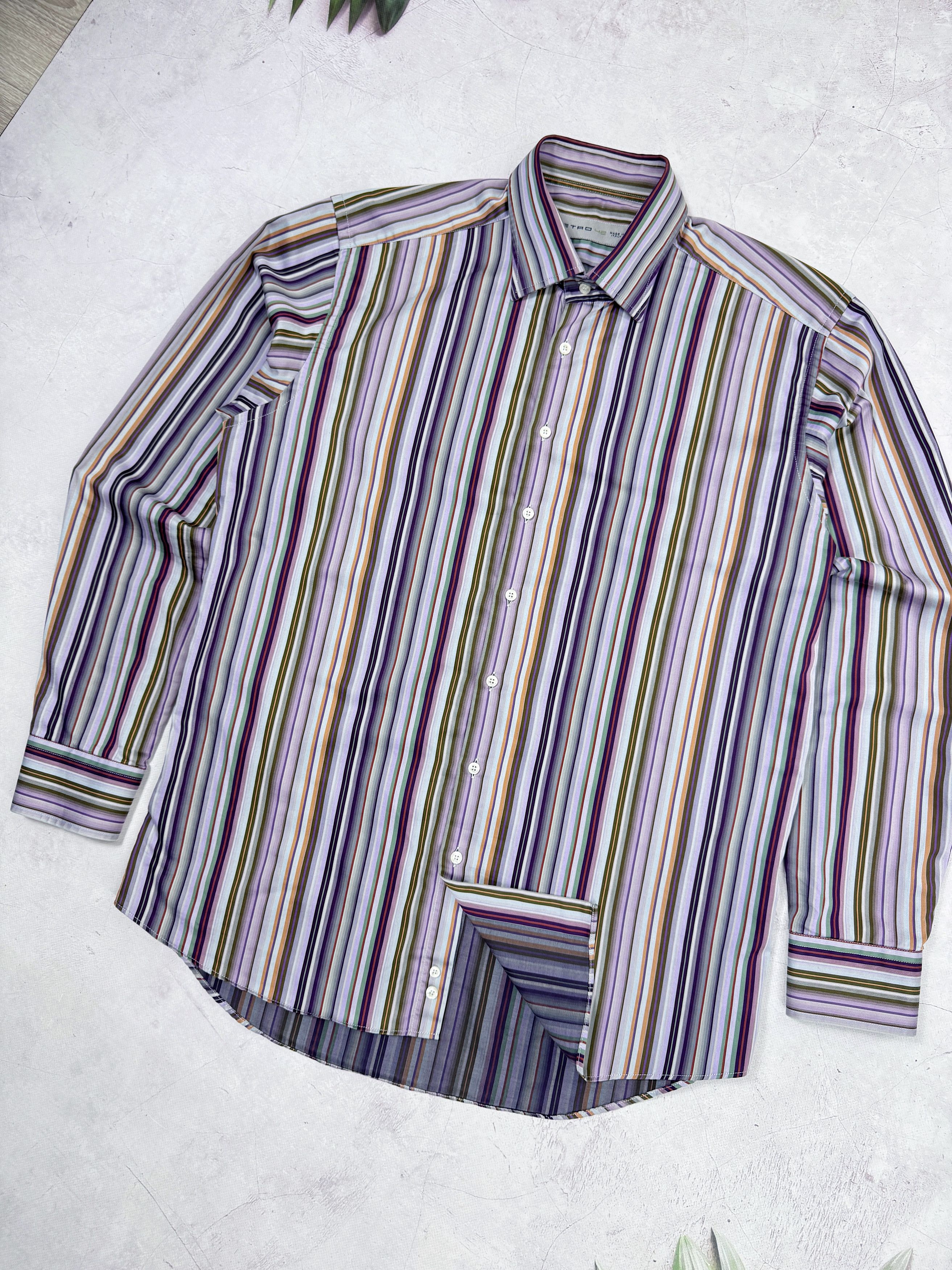 Etro Etro Shirt Multicolor Sriped Pattern Classic Size US L / EU 52-54 / 3 - 2 Thumbnail