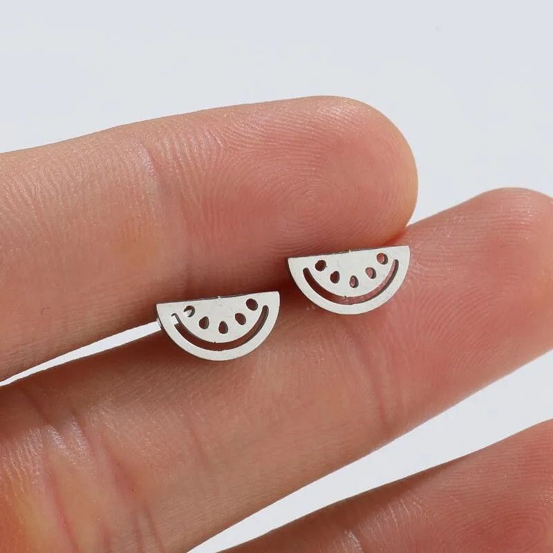 Jewelry Watermelon Stud Earrings Charm Earring Gift Size ONE SIZE - 1 Thumbnail