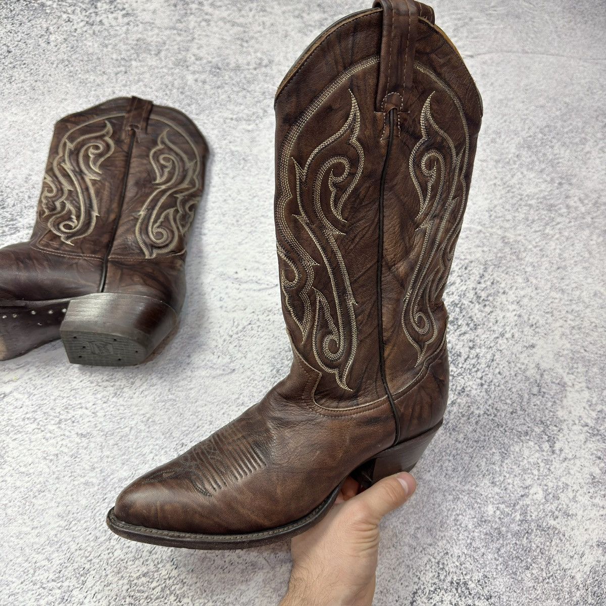 Cowboy Equipment × Handmade × Tony Lama Tony Lama Womens Cowgirl Western Boots US7 UK4 EU37 23cm Size US 7 / IT 37 - 7 Thumbnail