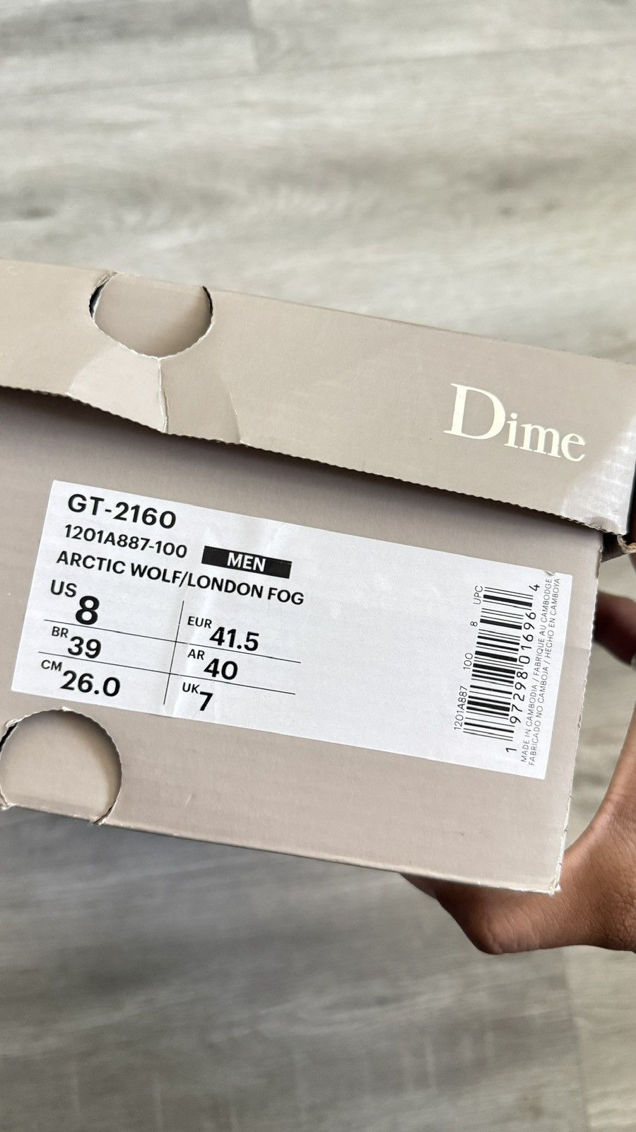 Asics × Dime Dime x Asics GT 2160 “Arctic Wolf” Size US 8 / EU 41 - 8 Thumbnail