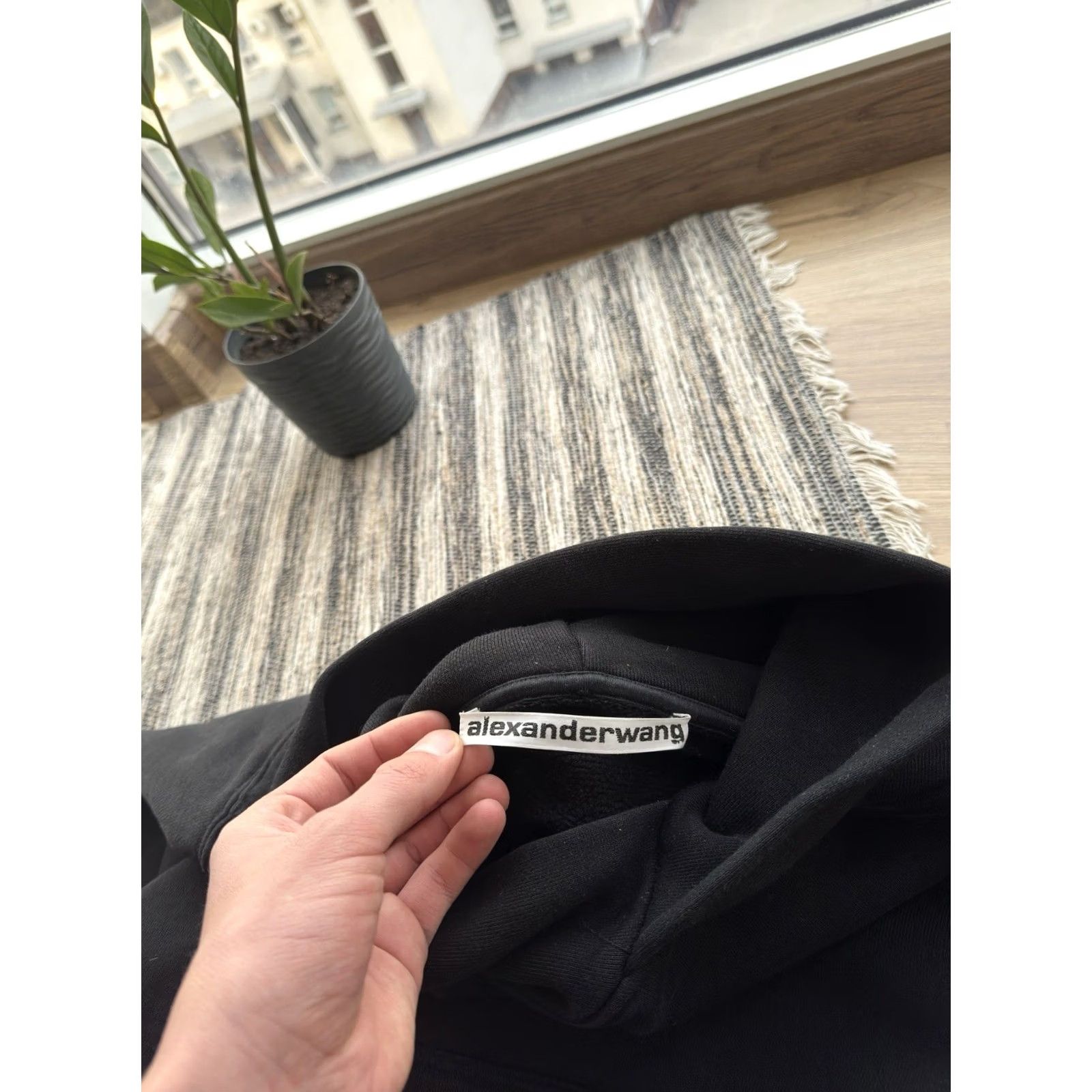Alexander Wang VINTAGE Alexander Wang Hoodie Mens M Black Logo 90s Designer Retro Hip Hop Size US M / EU 48-50 / 2 - 6 Thumbnail