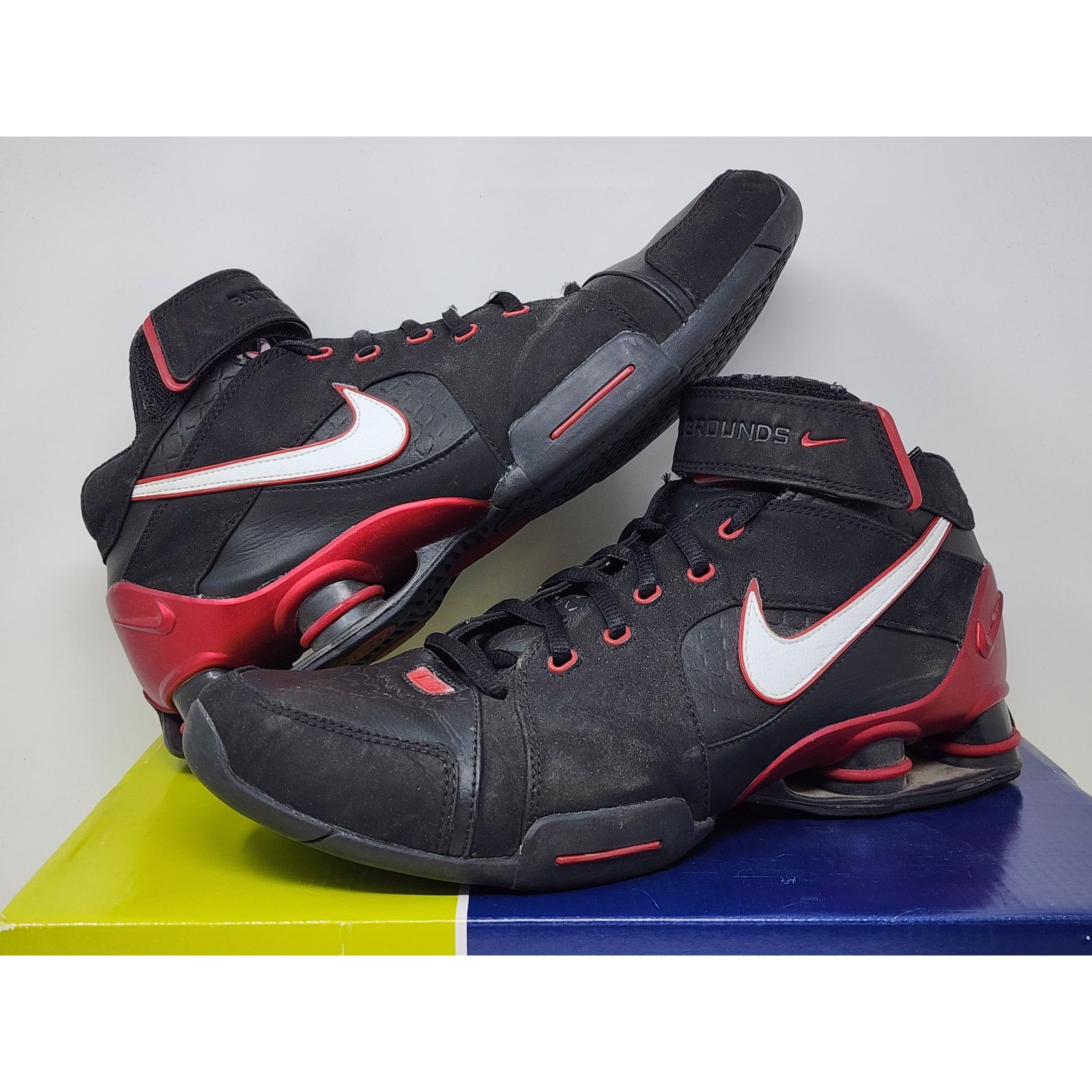2004 Nike Shox Xplosive BLACK RED 308576-011 Size 11.5 WORN  display picture 3