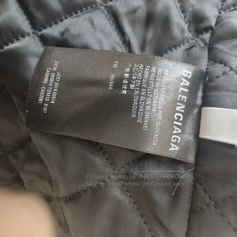 Balenciaga Black and Red Plaid Cotton Jacket