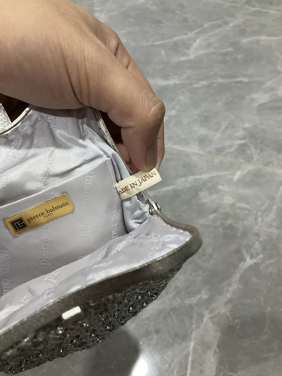 Balmain Pierre Balmain Big Logo Paris Vintage Crystal Mini Handbag Size ONE SIZE - 11 Thumbnail