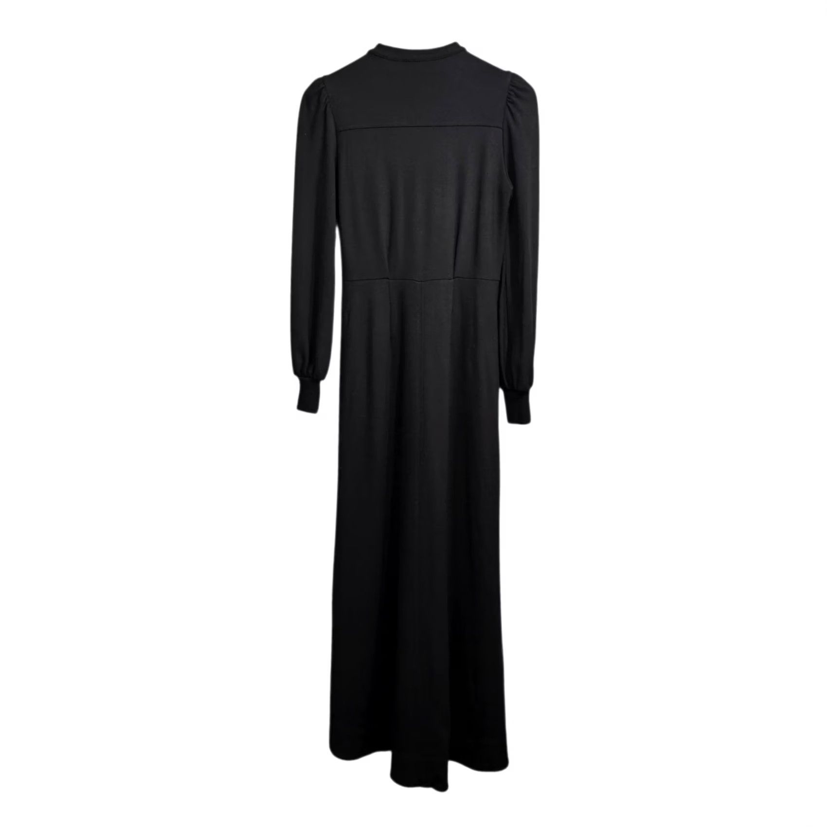 ME+EM ME+EM Dress Black 8 UK Maxi Long Sleeve Front Zip Pockets Tunic? Size M / US 6-8 / IT 42-44 - 2 Thumbnail